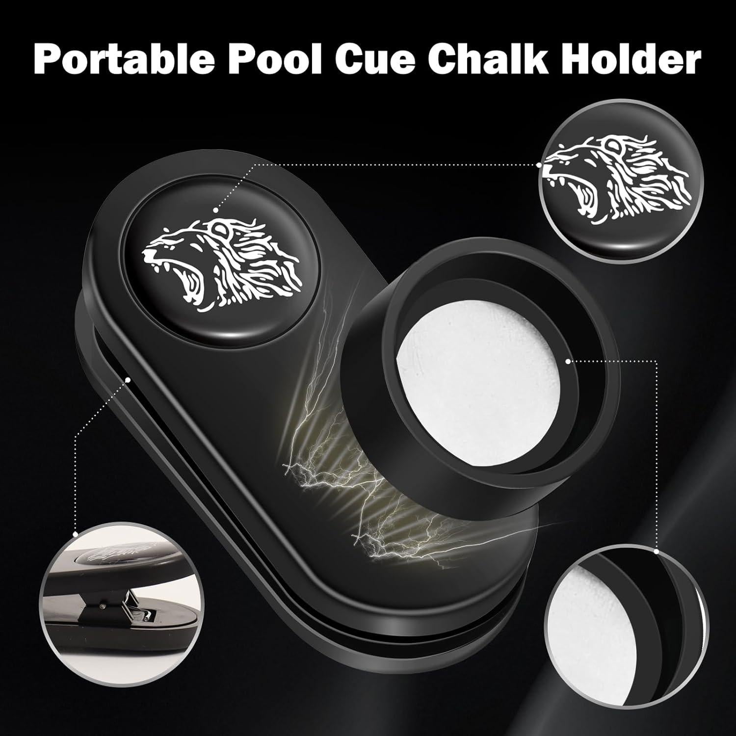 Soporte de Tiza Magnético Feuvois con Clip Fijo y 2 Cajas