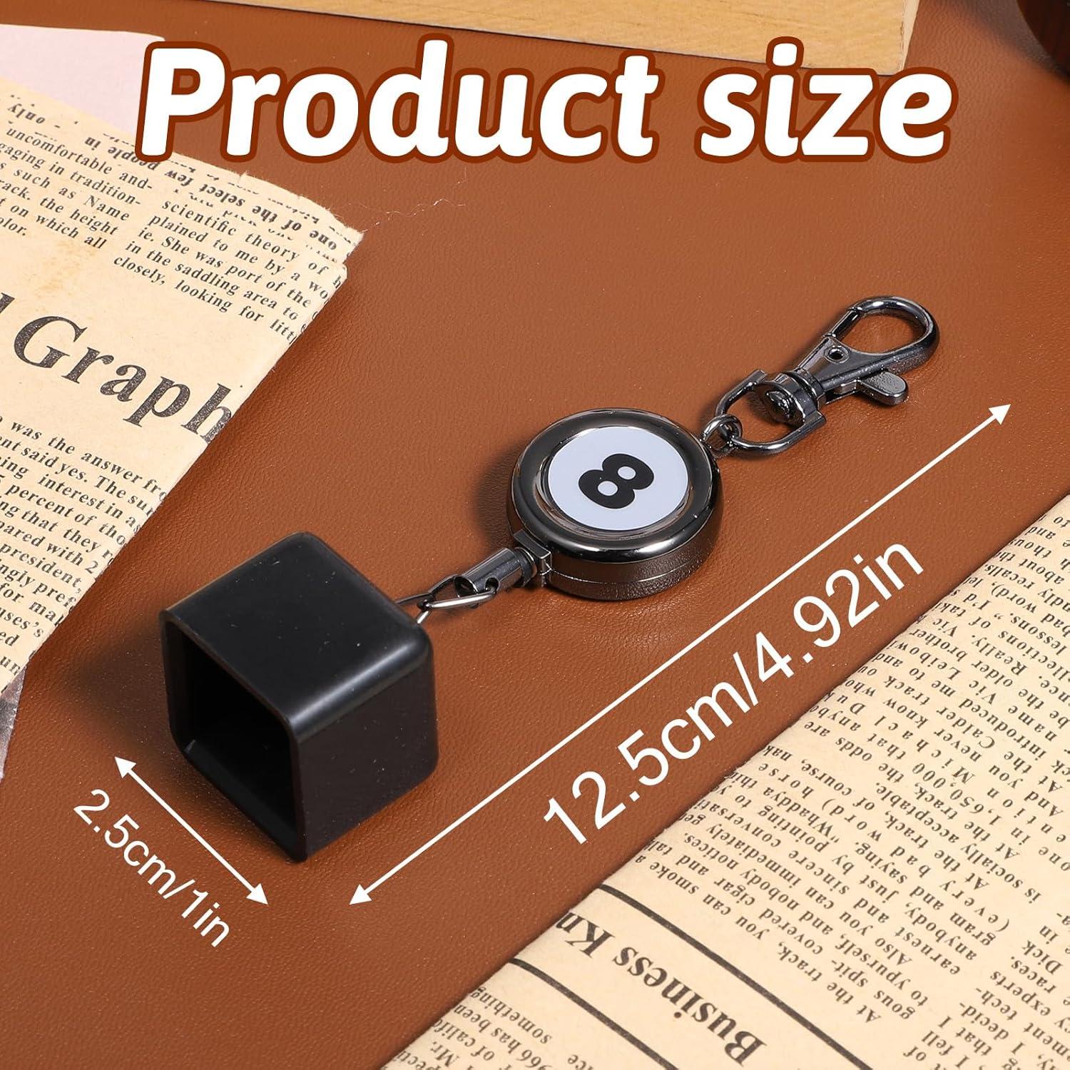 Soporte de Tiza de Billar Retráctil SynHHergyx 12-56cm Negro