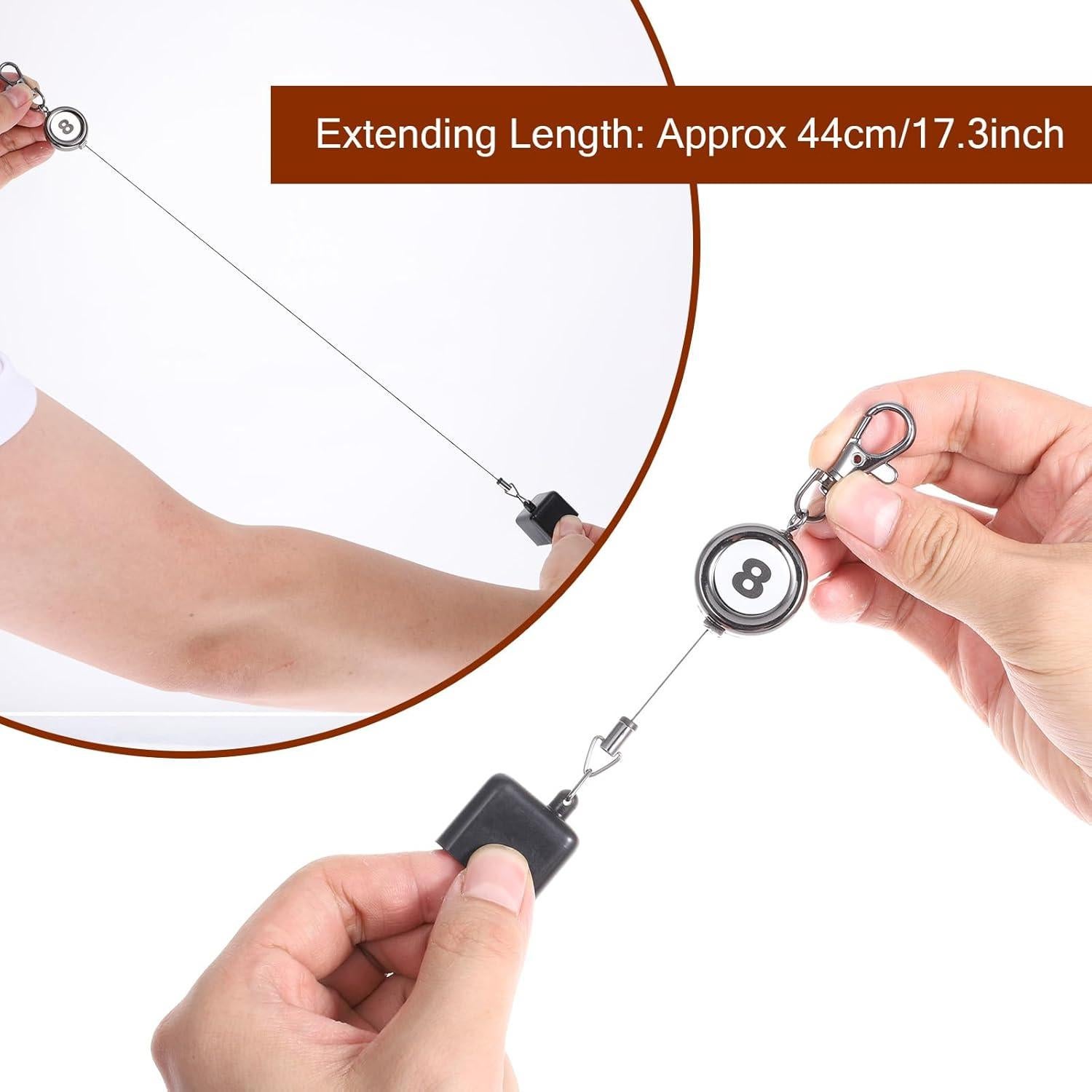 Soporte de Tiza de Billar Retráctil SynHHergyx 12-56cm Negro