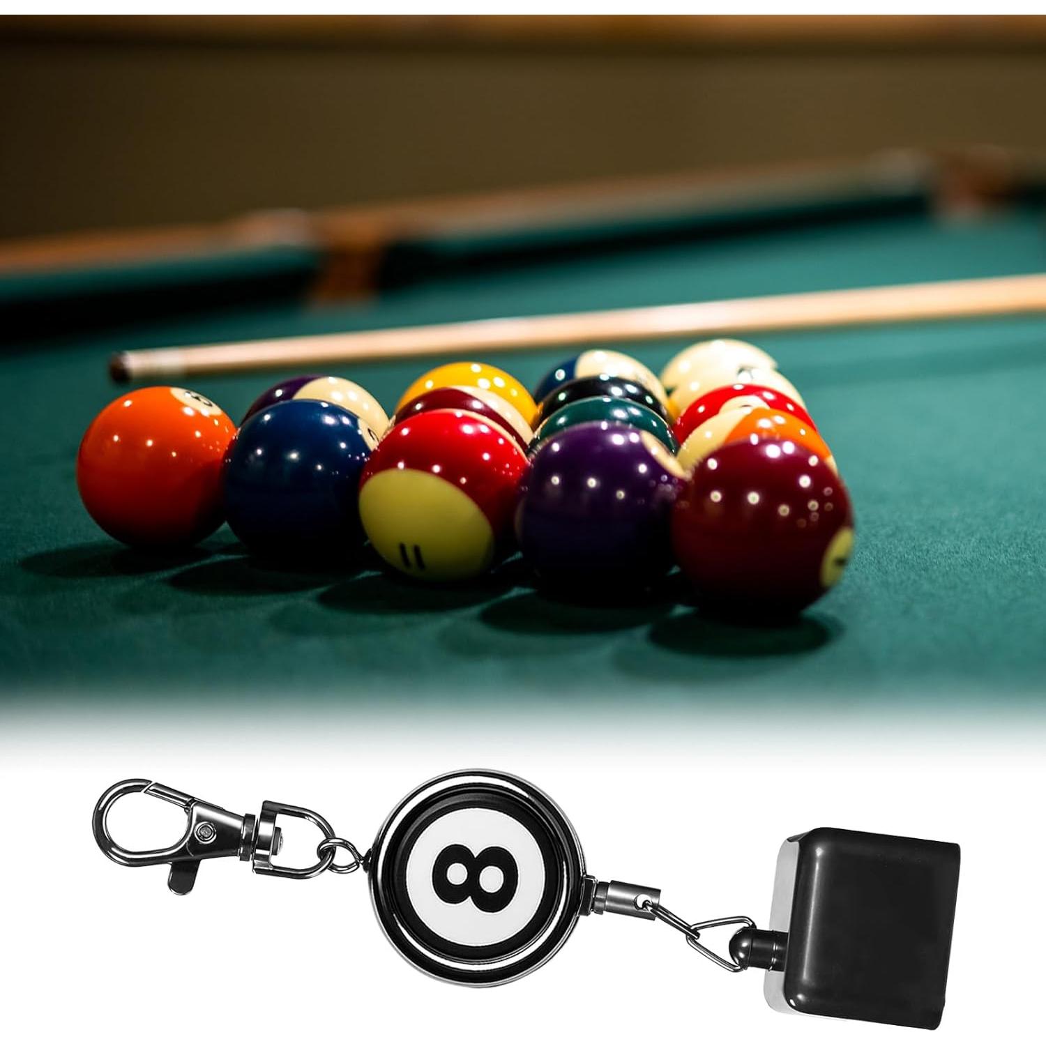 Soporte de Tiza de Billar Retráctil SynHHergyx 12-56cm Negro