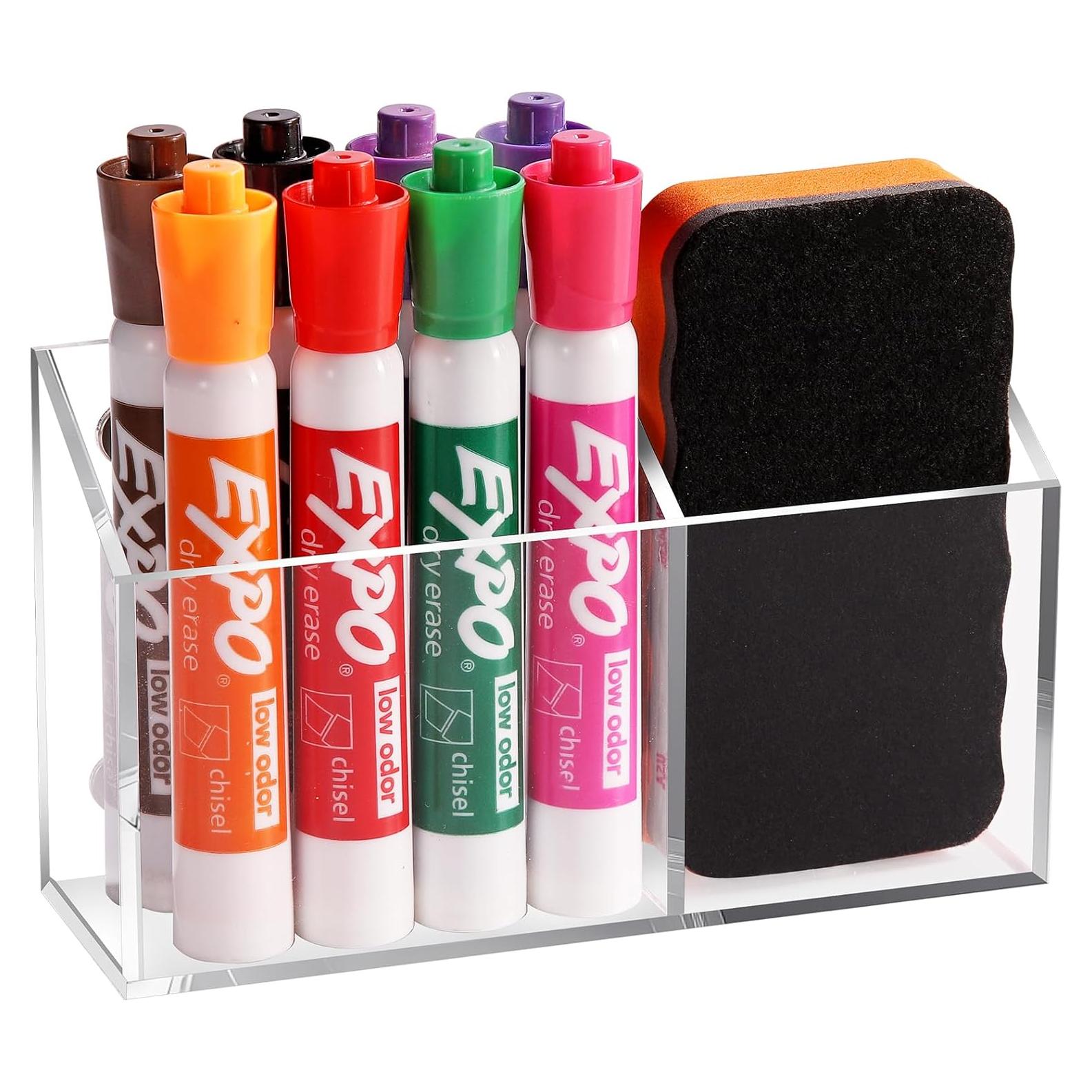 Soporte Magnético Acrílico Ameceres para Lápices y Marcadores