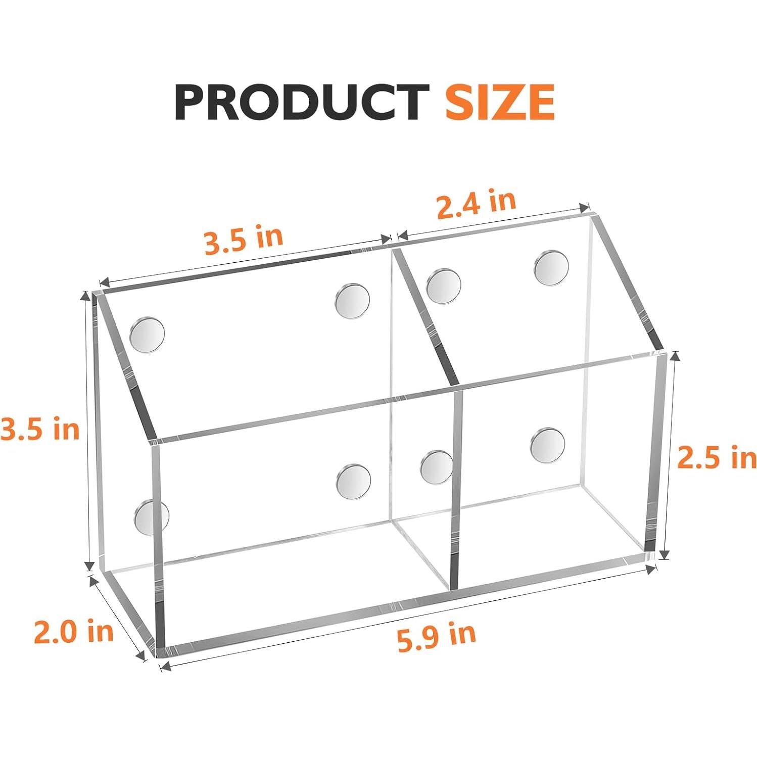 Soporte Magnético Acrílico Ameceres para Lápices y Marcadores