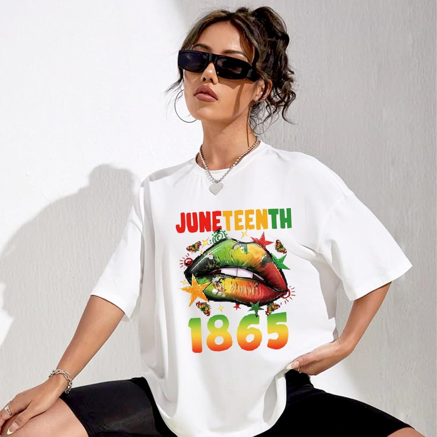 Parches de Transferencia de Calor YUEJIMEIGUI Juneteenth 4 Pcs