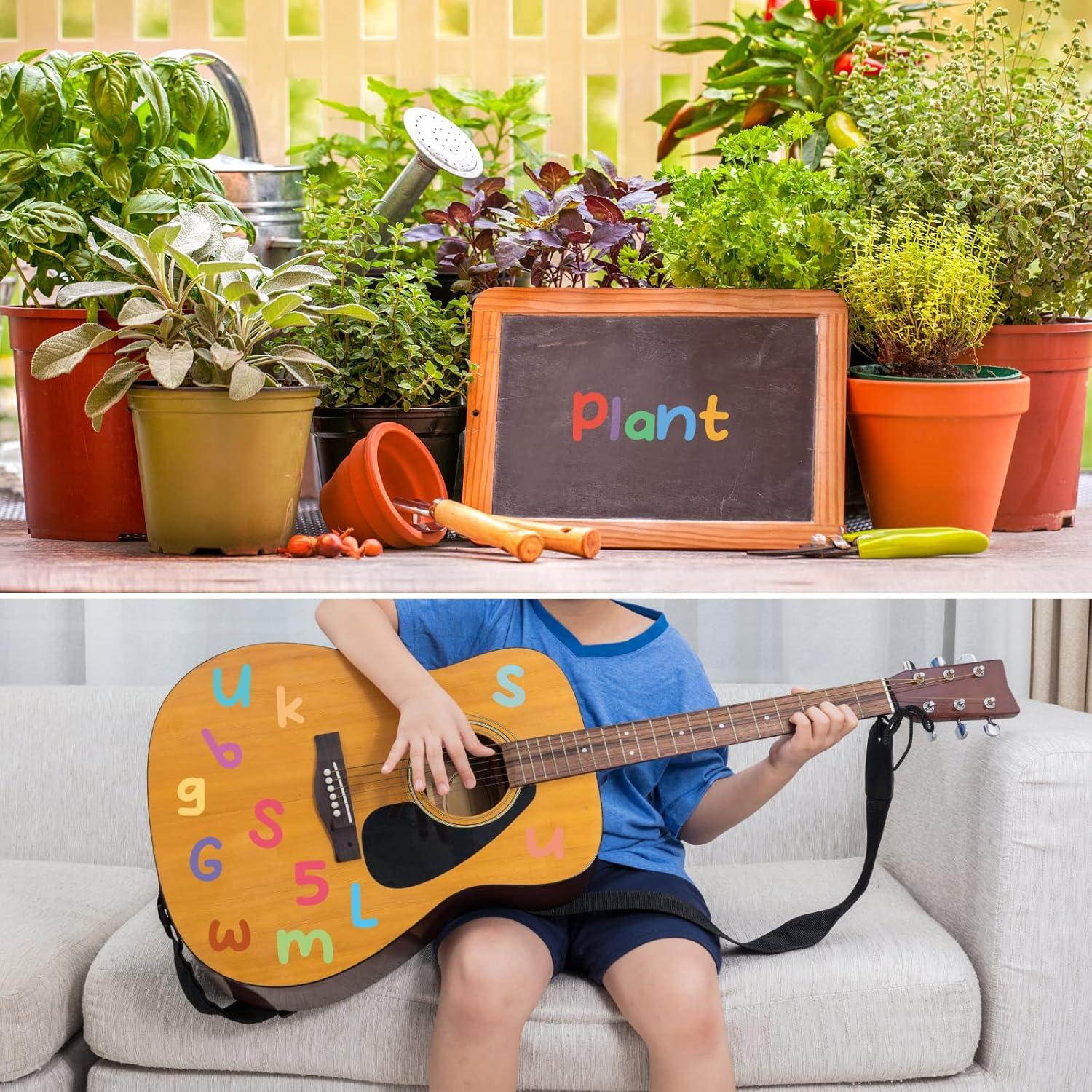 Calcomanías de Letras y Números Dizdkizd - 800 Piezas 2.54 cm