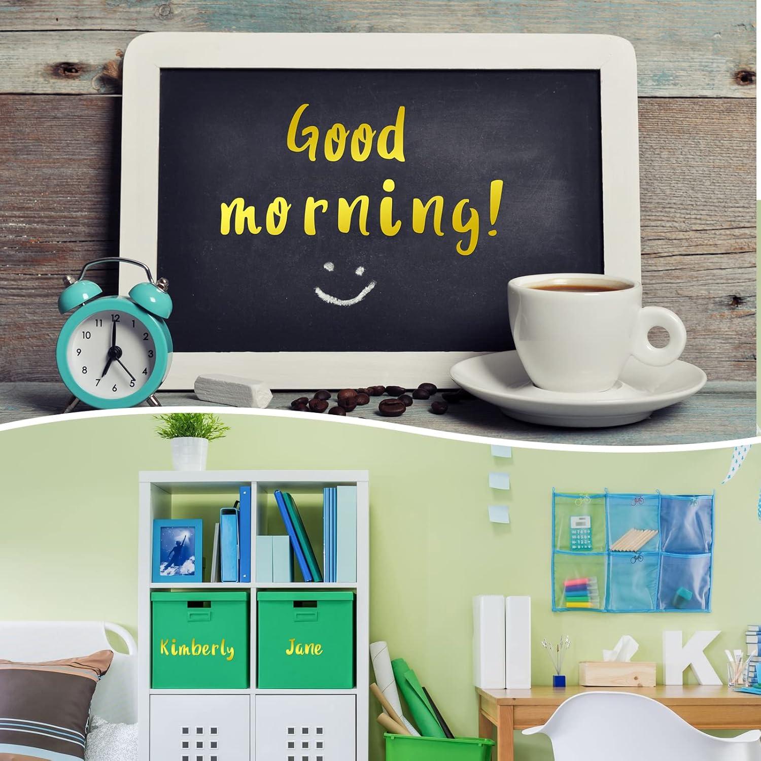 Calcomanías de Vinilo Autoadhesivas Outus 576 Piezas Oro 2.54 cm