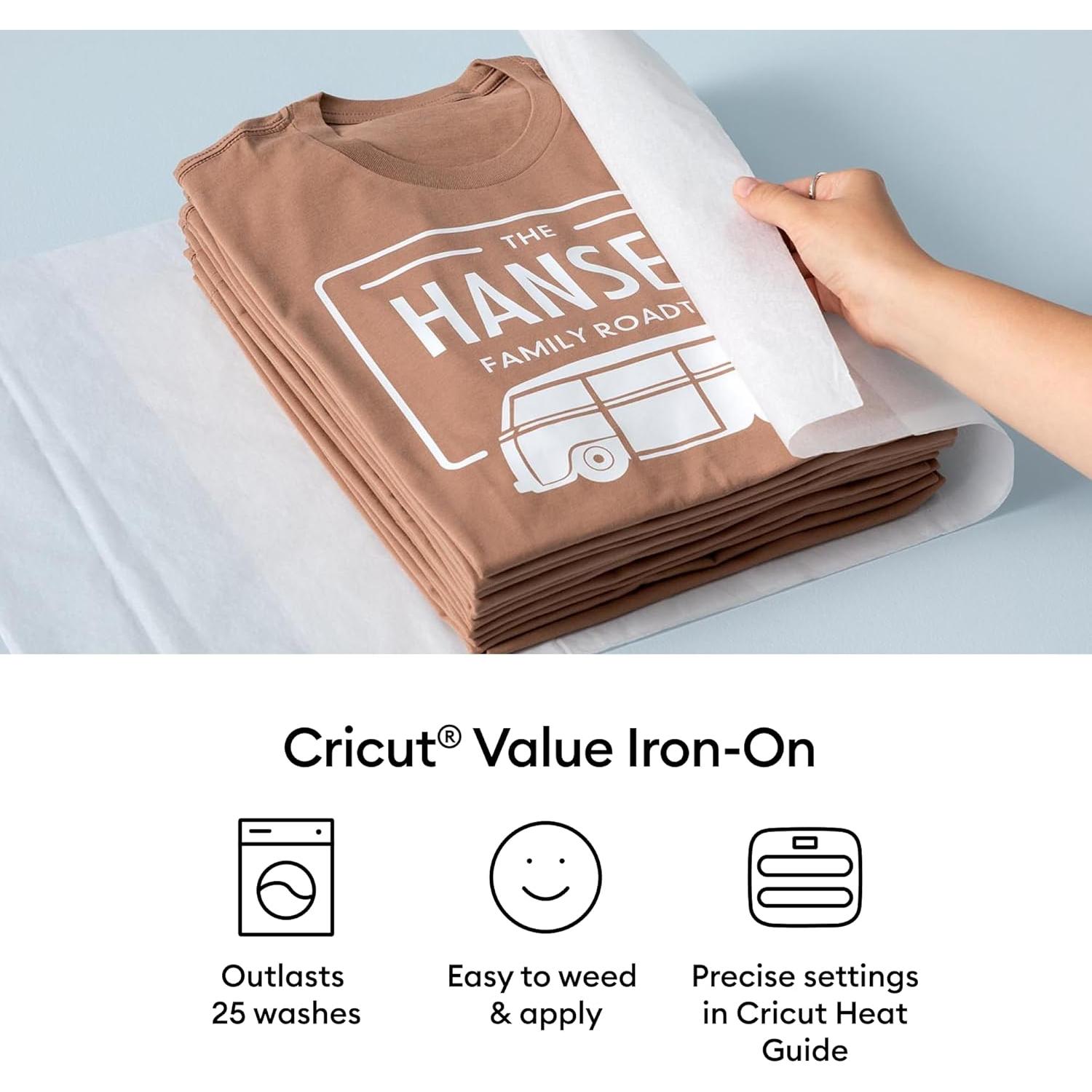 Vinilo de Transferencia de Calor Cricut Valor Plancha 20 ct 30.5x30.5 cm