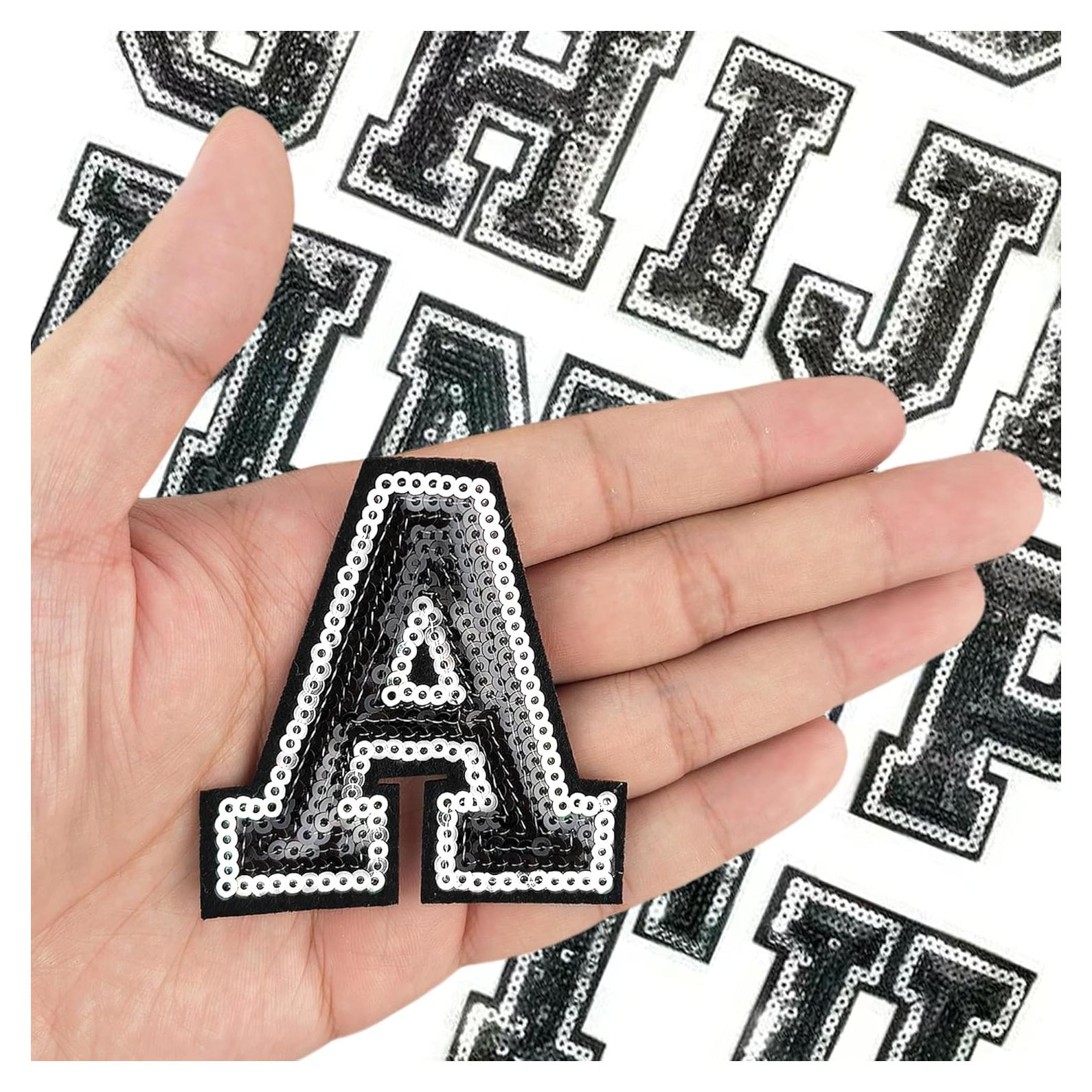 35 Pcs Parches de Letras de Lentejuelas Gleihow 6 cm