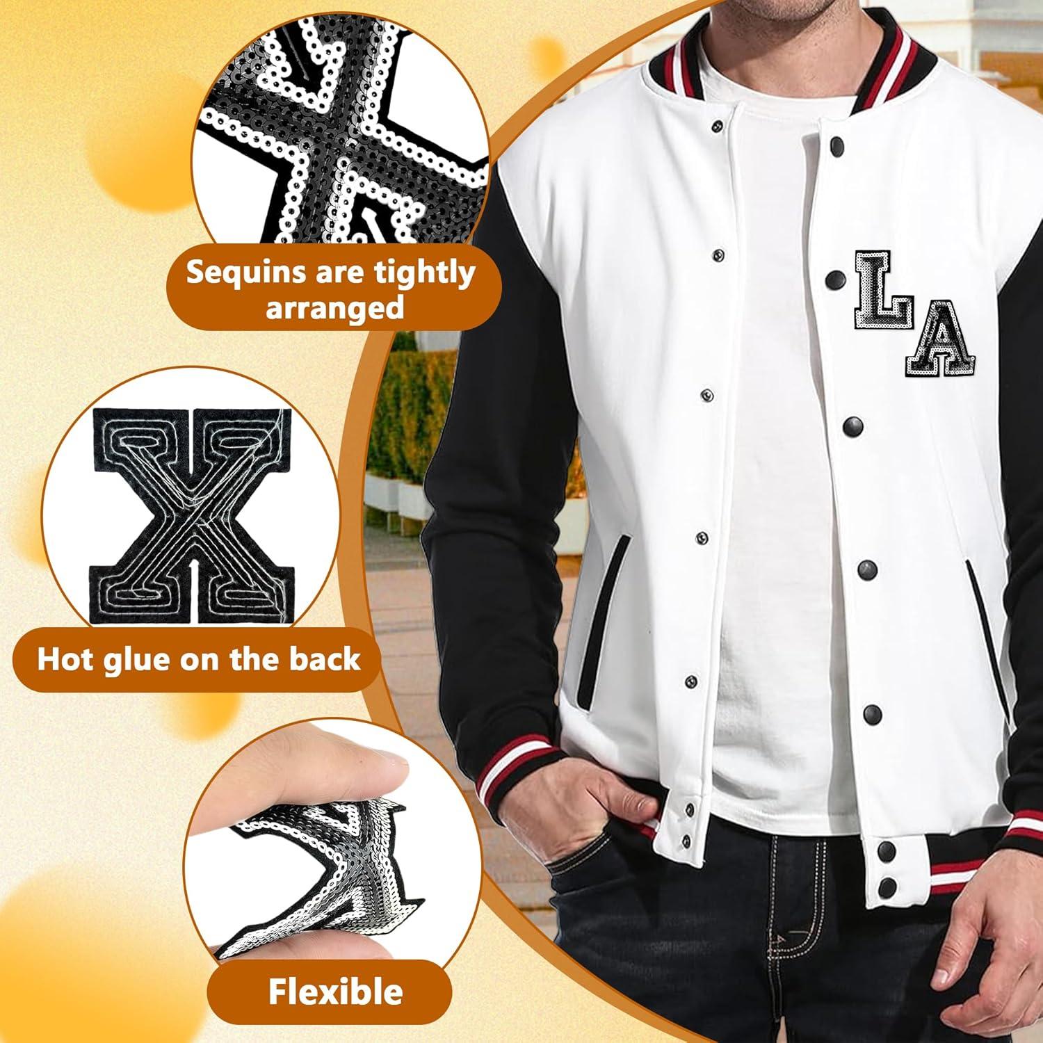 35 Pcs Parches de Letras de Lentejuelas Gleihow 6 cm