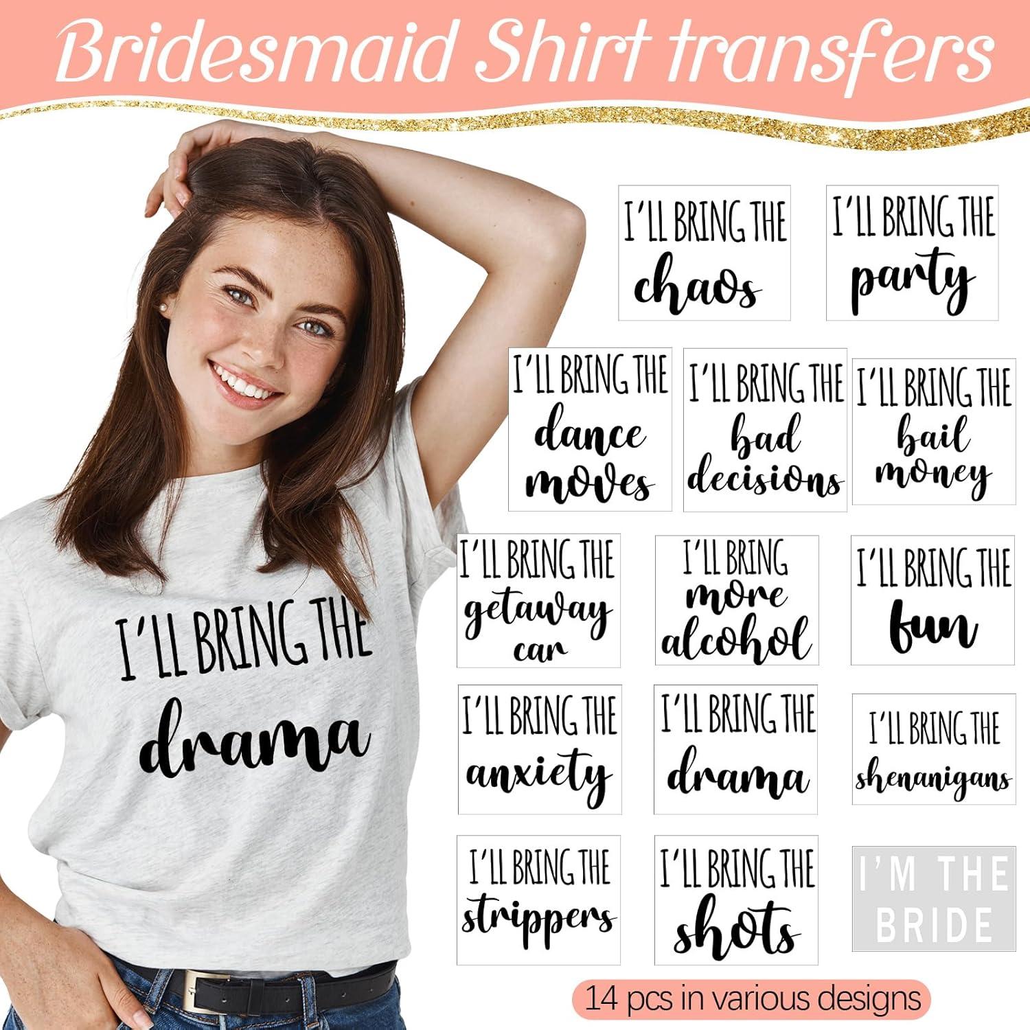 Set 14 Calcomanías Termoadhesivas Glenmal para Bodas