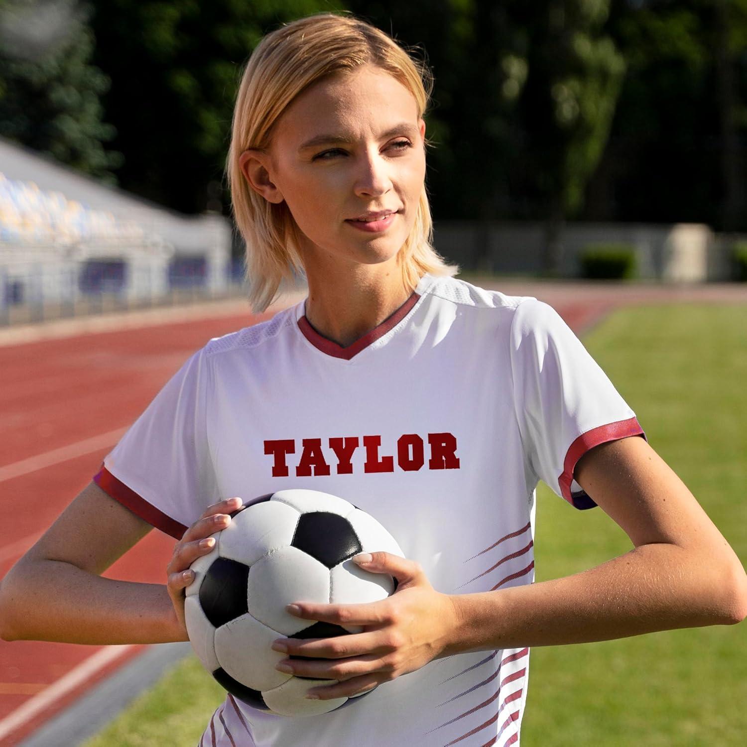 Letras Termoadhesivas S.E.I 3.81 cm Flock Deportivo Rojo - 2 Hojas