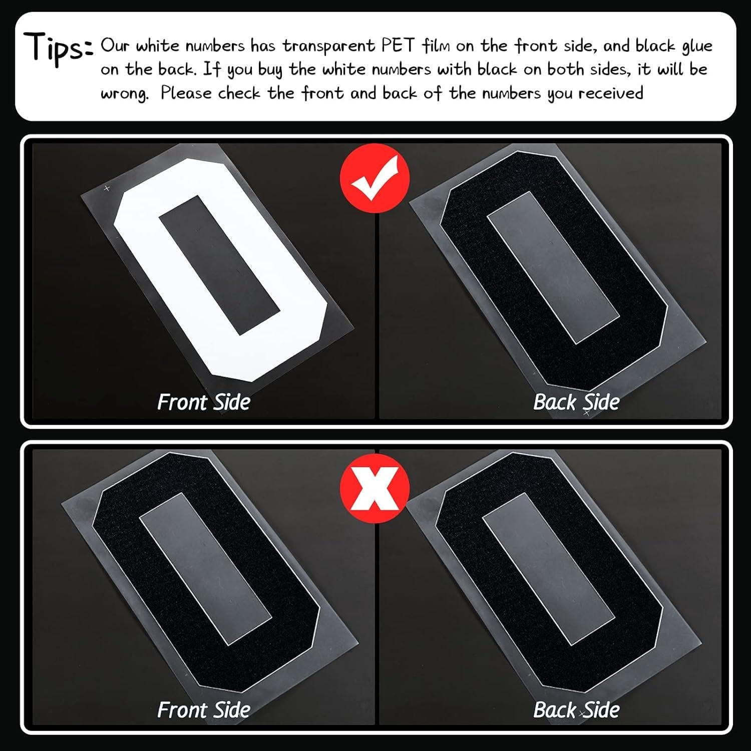 Zonon 22 Piezas Números de Hierro Transferibles para Camisetas