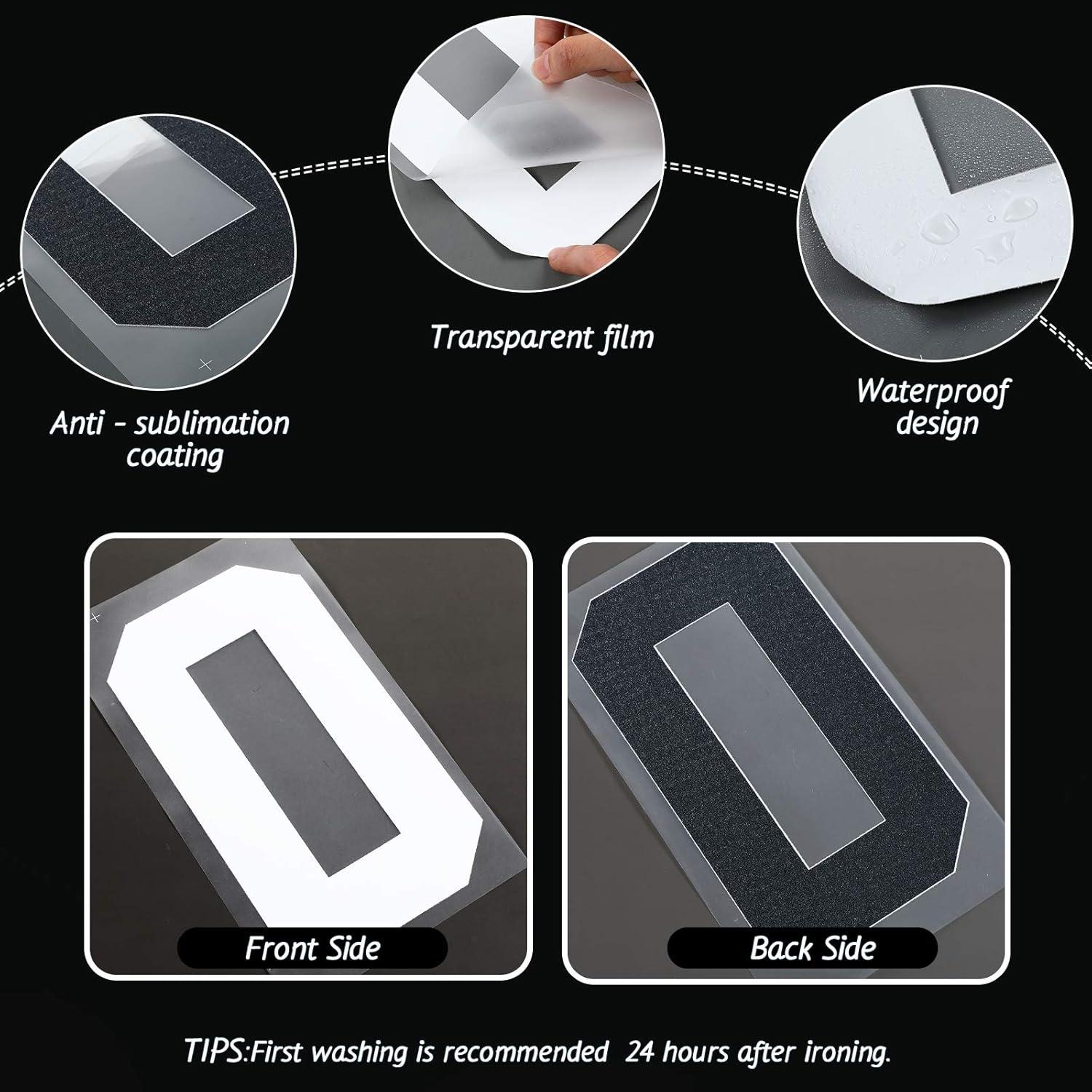 Zonon 22 Piezas Números de Hierro Transferibles para Camisetas