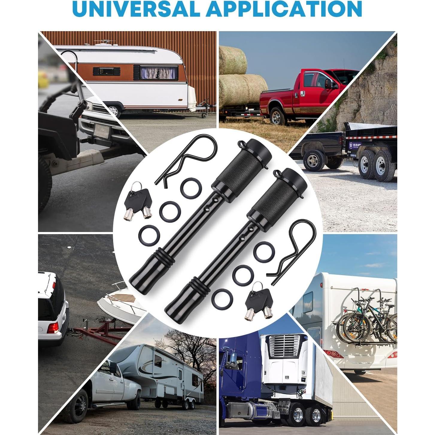 Kohree Juego de Cerraduras para Remolque 5/8" Antirrobo