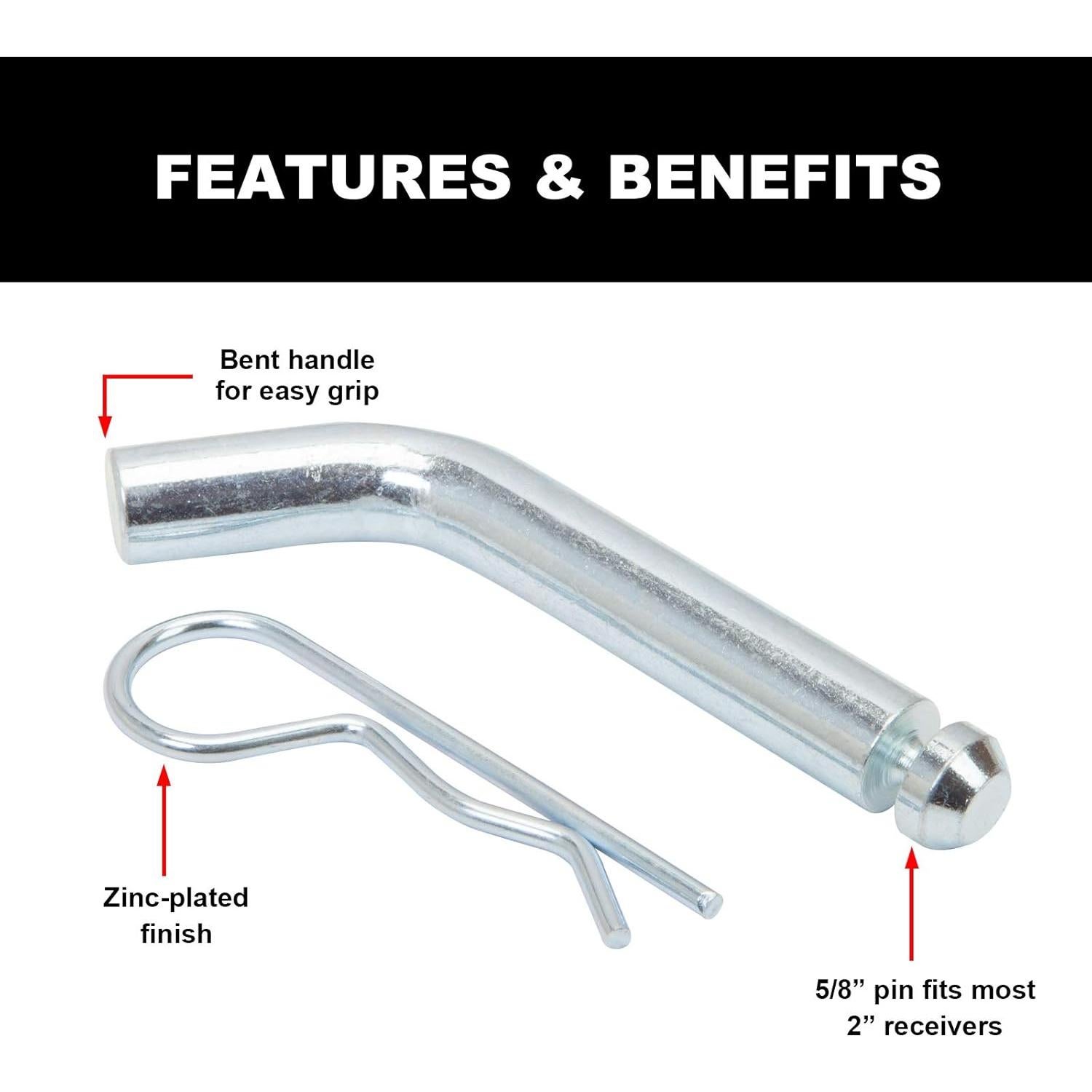 Pasador de Remolque Torin ATRLY2101D 50.8 cm con Clip