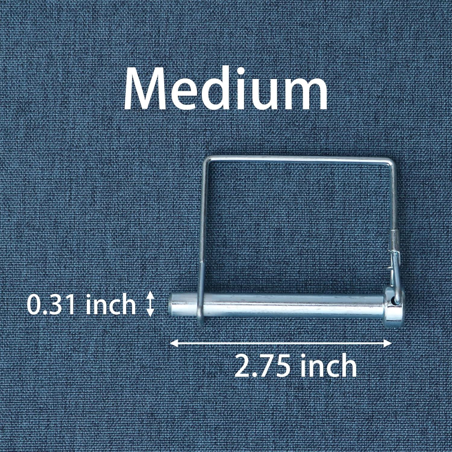 Pin de Acoplador de Remolque 4PCS Tivnhuils Mediano 0.79cm x 6.99cm