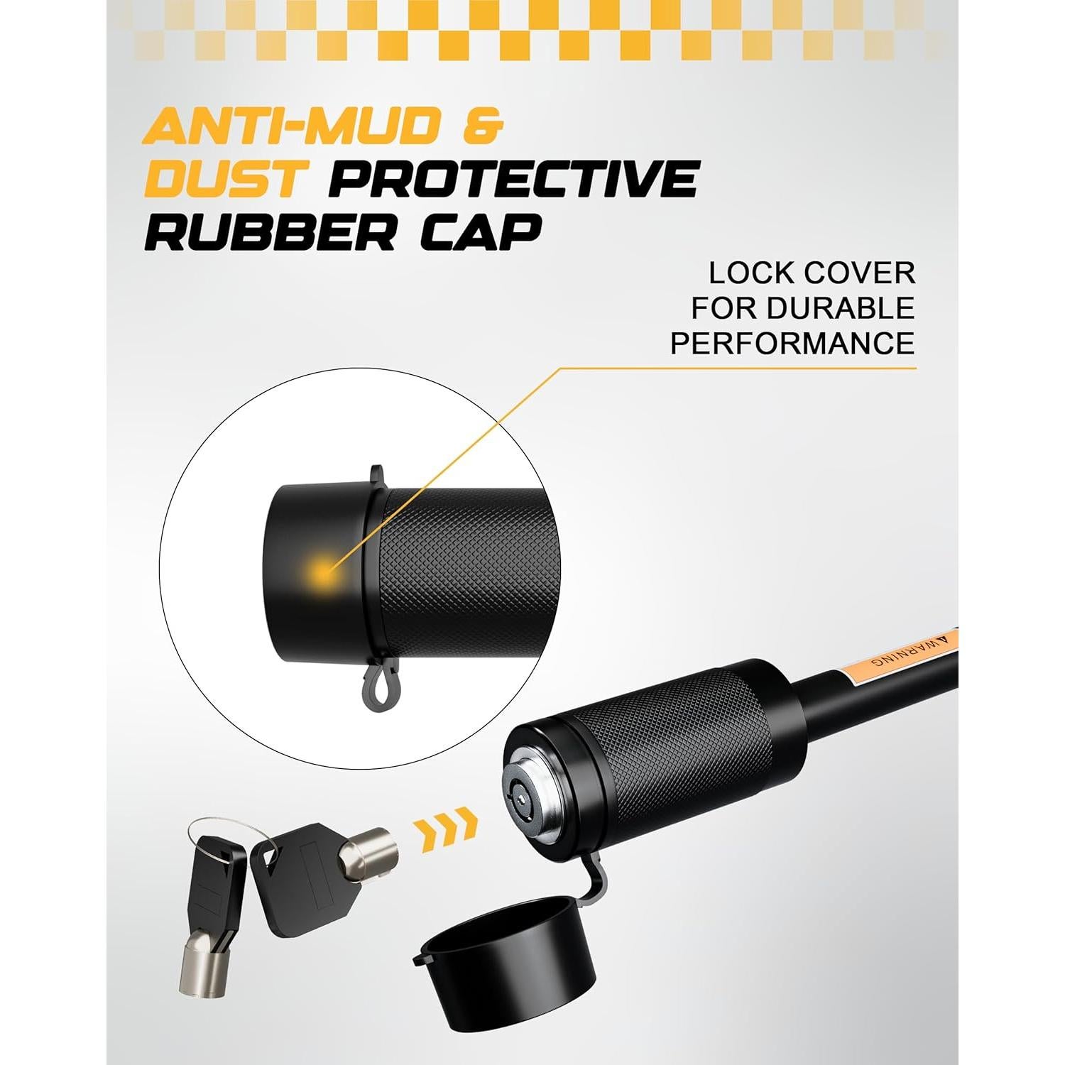 Cerradura de Enganche de Remolque RETRUE 5/8" Ajustable