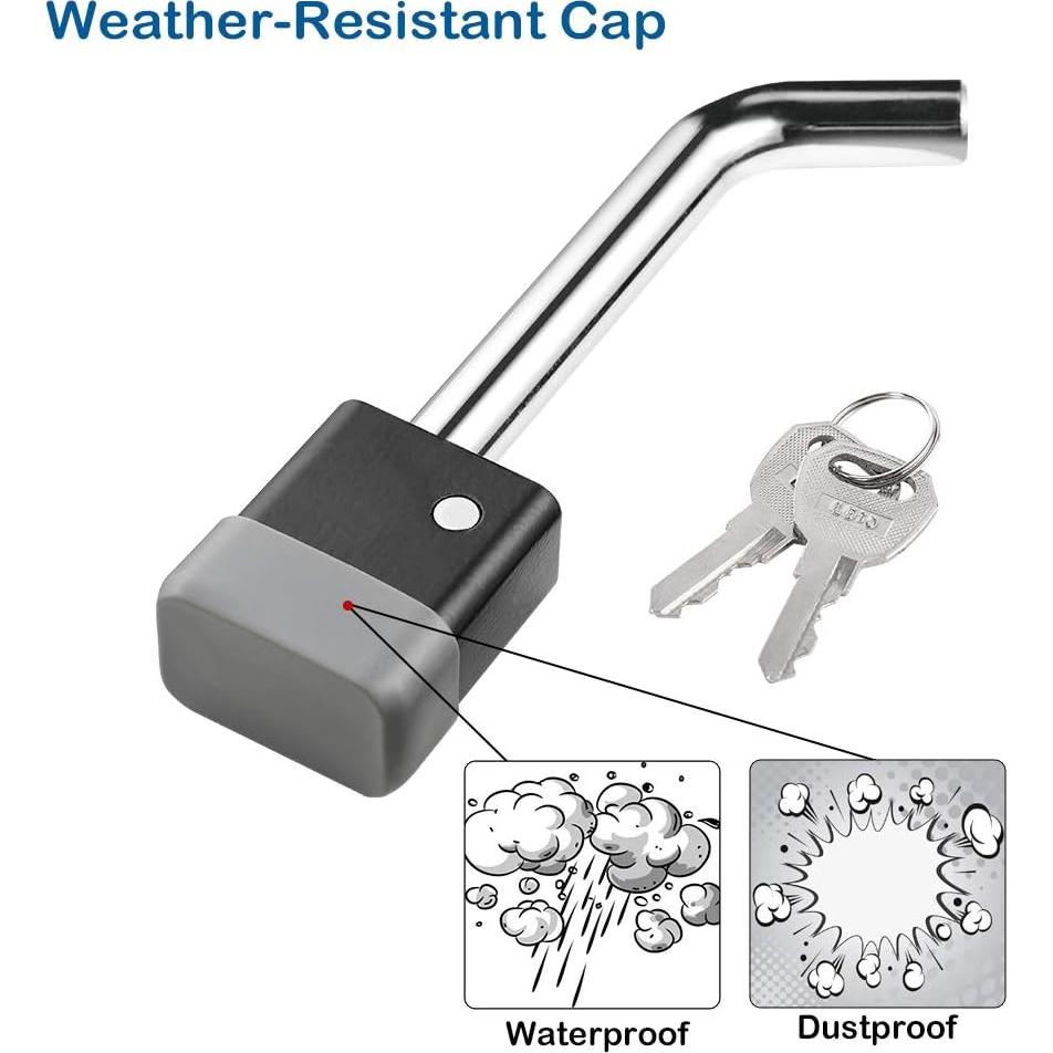 Cerradura de Remolque CZC AUTO con Pin Doblado 8.89 cm
