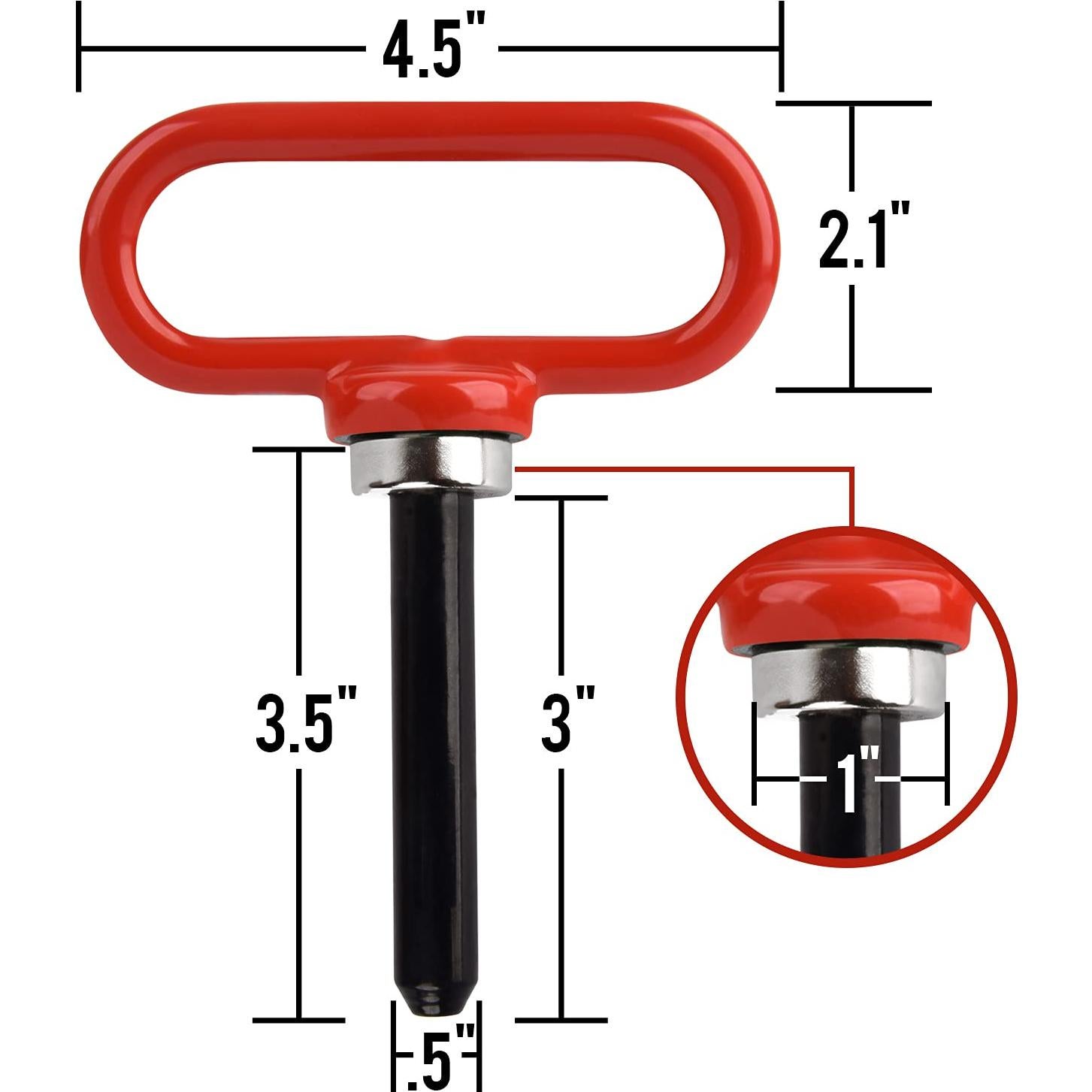 Pasador de Enganche Magnético Rojo Mission Automotive ZX-182