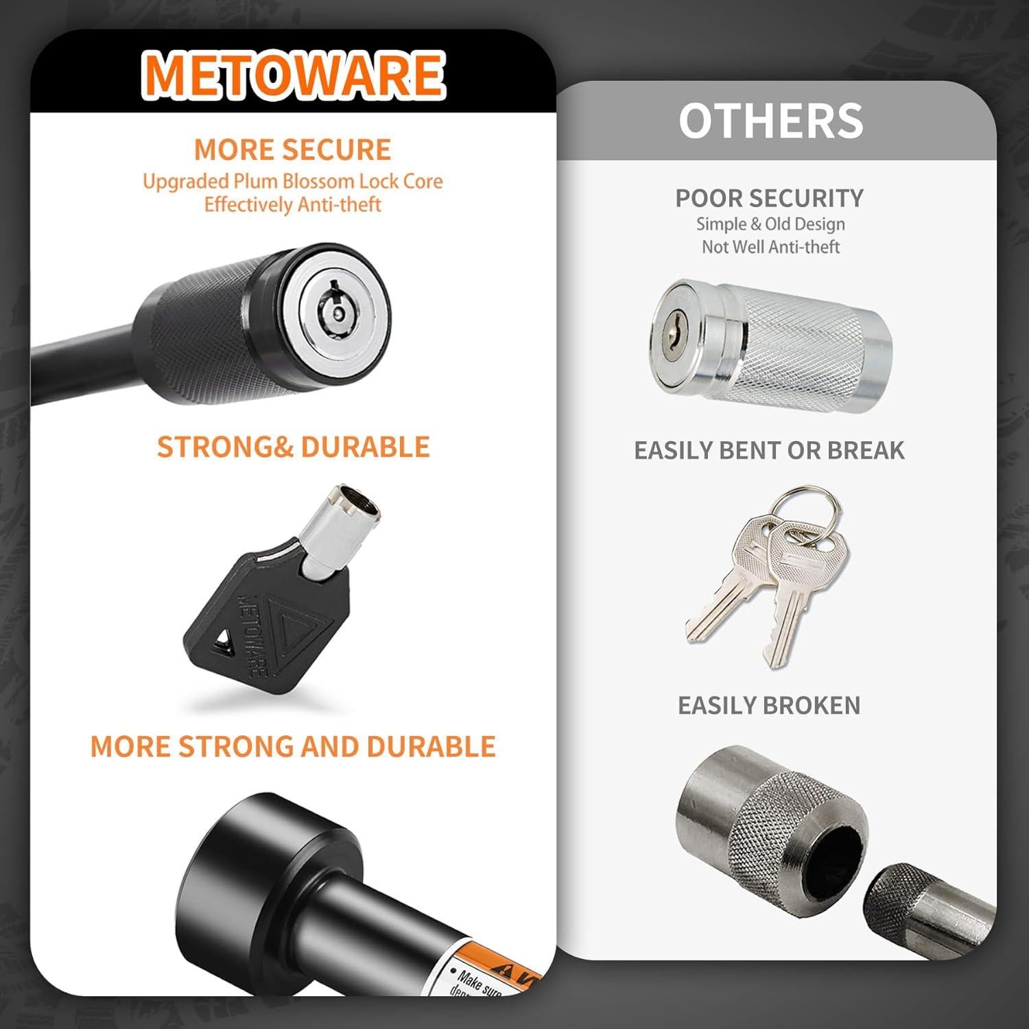 Cerradura de Enganche Metoware 5/8" x 4" Alta Resistencia