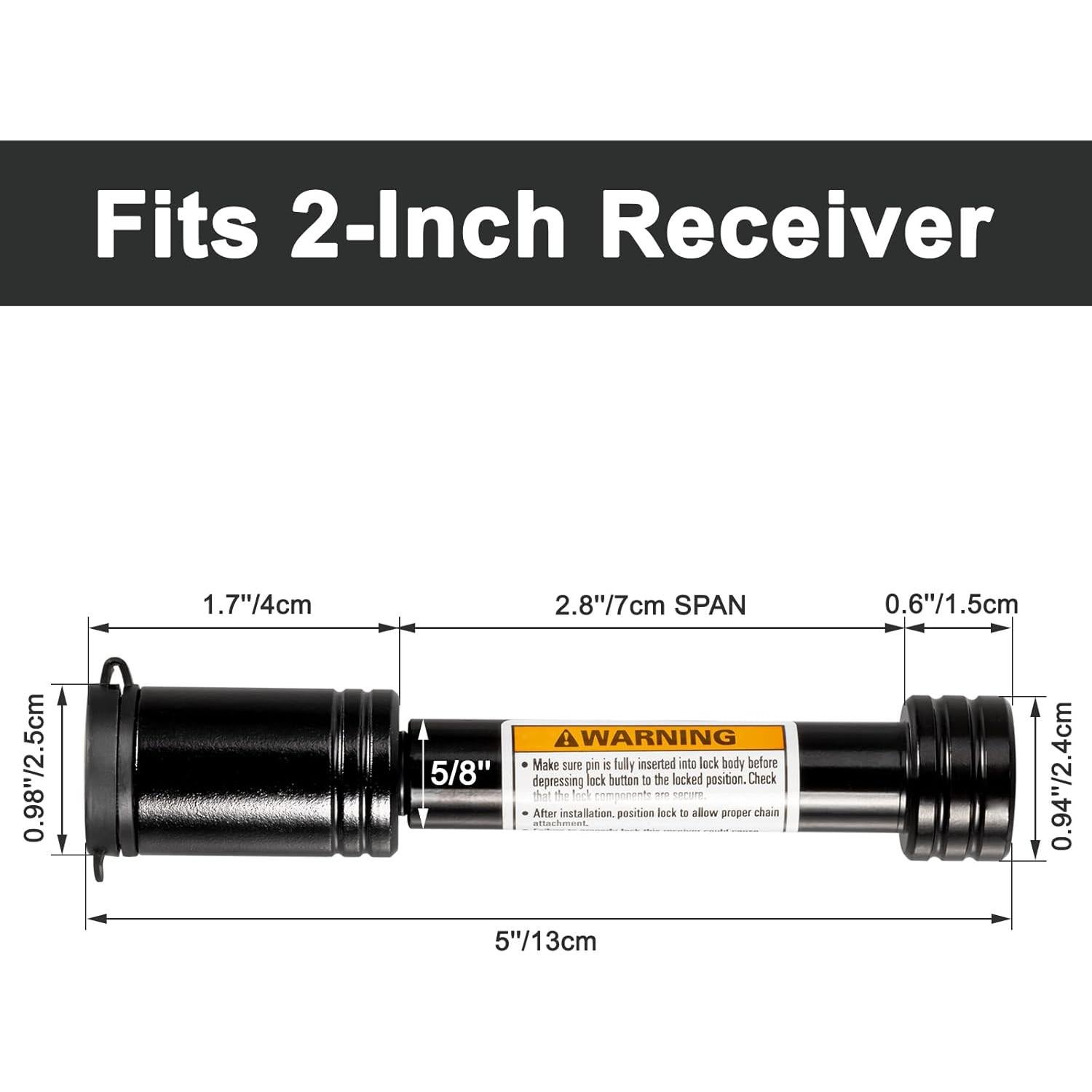 Cerradura de Pasador de Enganche TOPSHINE 5/8" (1.59 cm) Negra