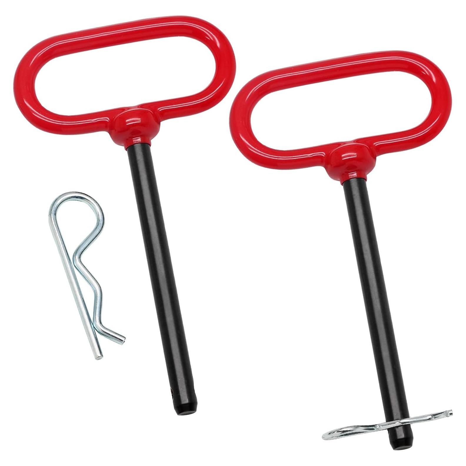 Pasador de Remolque Qjaiune 2 Pcs 3/8" x 10.16 cm Acero