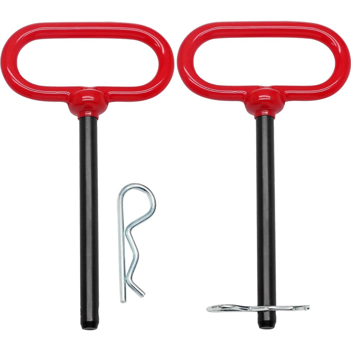 Pasador de Remolque Qjaiune 2 Pcs 3/8" x 10.16 cm Acero