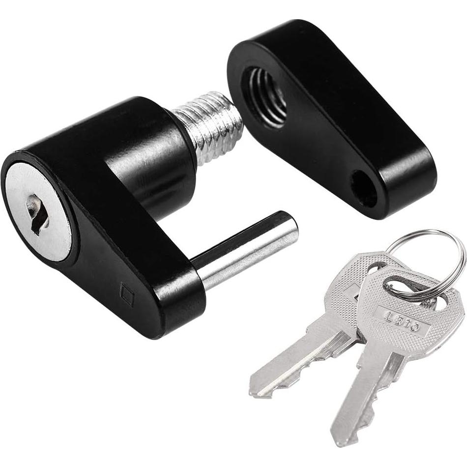 Cerradura de Acoplador de Remolque CZC AUTO Negra 1/4"