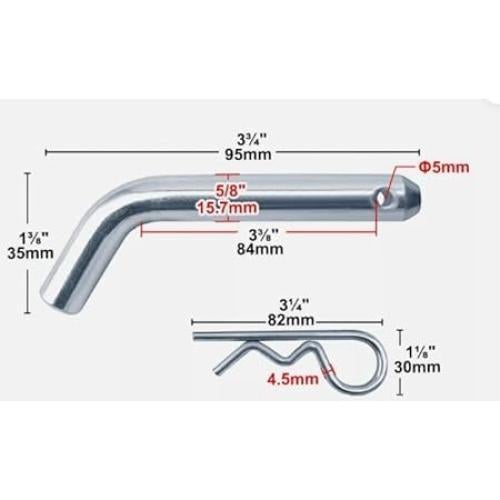 Pasador de Enganche para Remolque xamily 5/8" 9536 kg