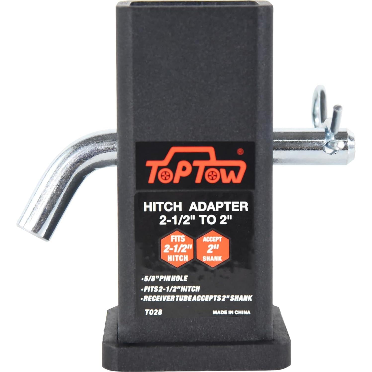 Adaptador de Enganche Toptow 64028HP 2-1/2" a 2" Acero