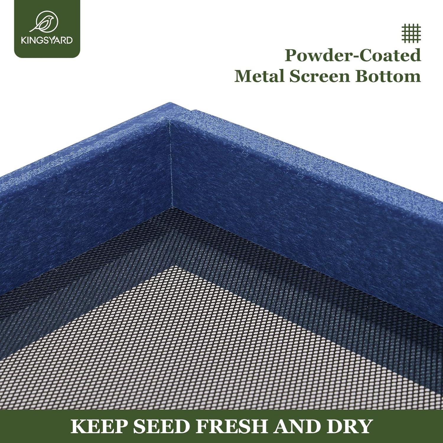 Bandeja Comedero para Aves Kingsyard 2 Pack Azul 1.59 kg