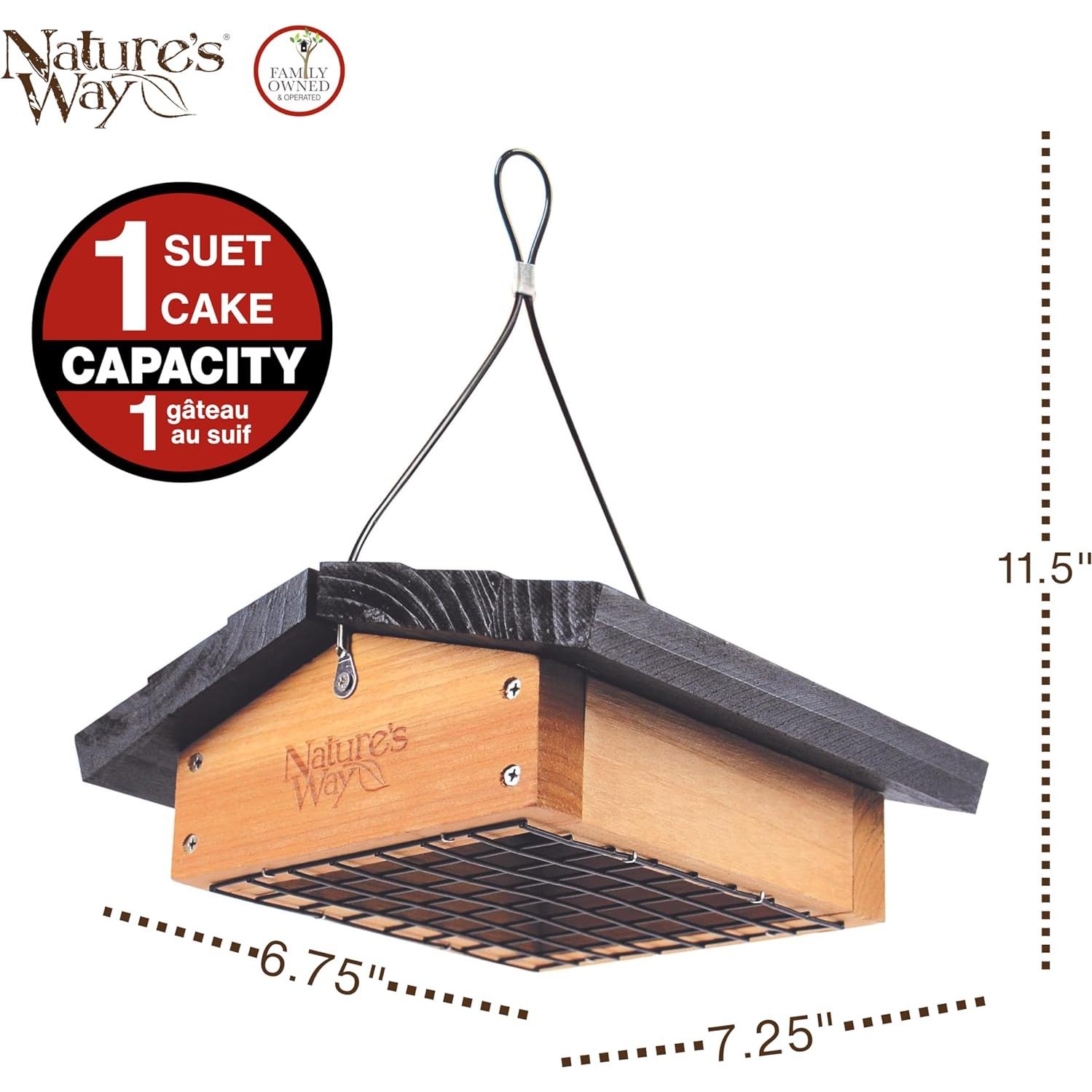 Alimentador de Suet Invertido Nature's Way CWF2 para Aves