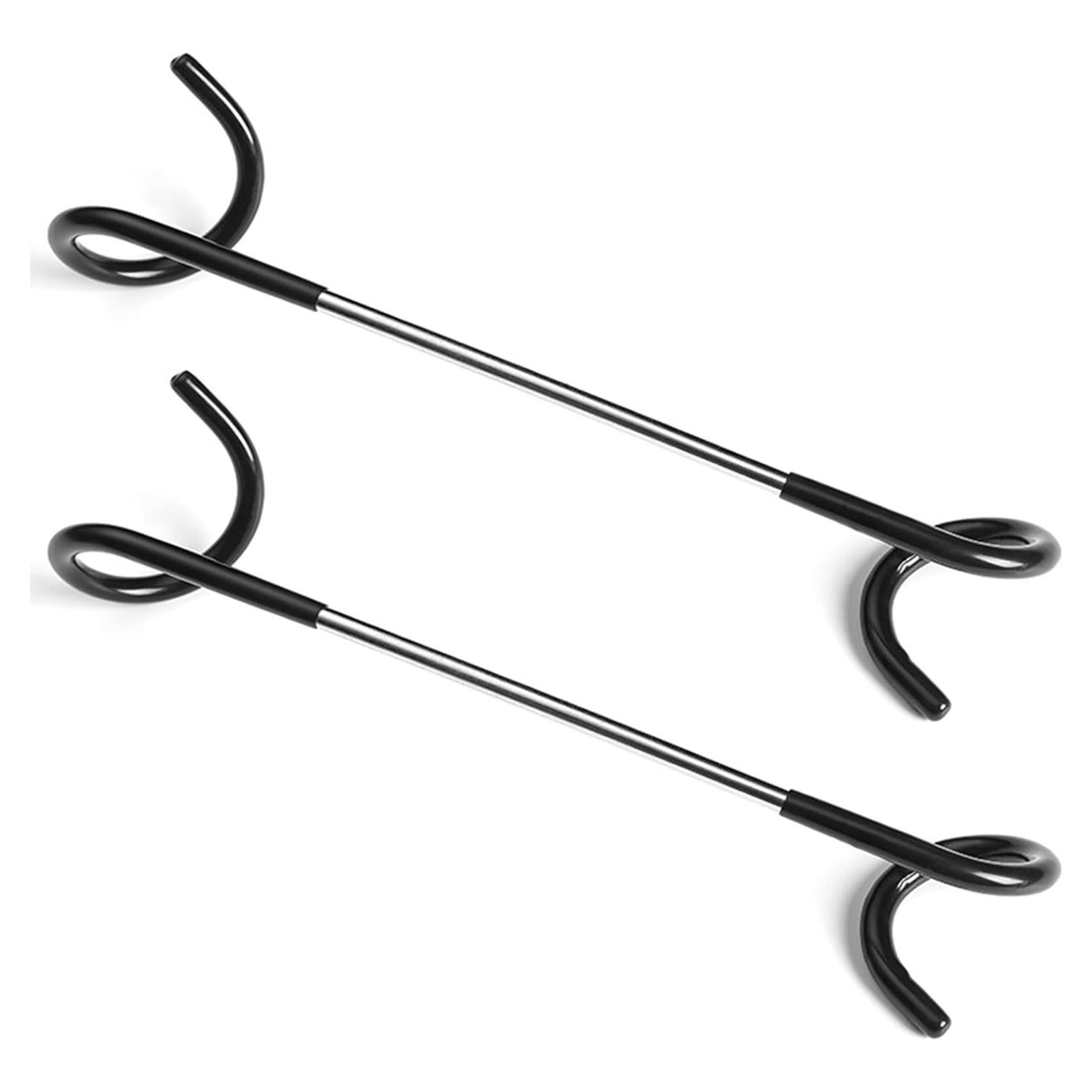 Ganchos para Comedero de Aves Anranmm - 2 Piezas de Acero Negro