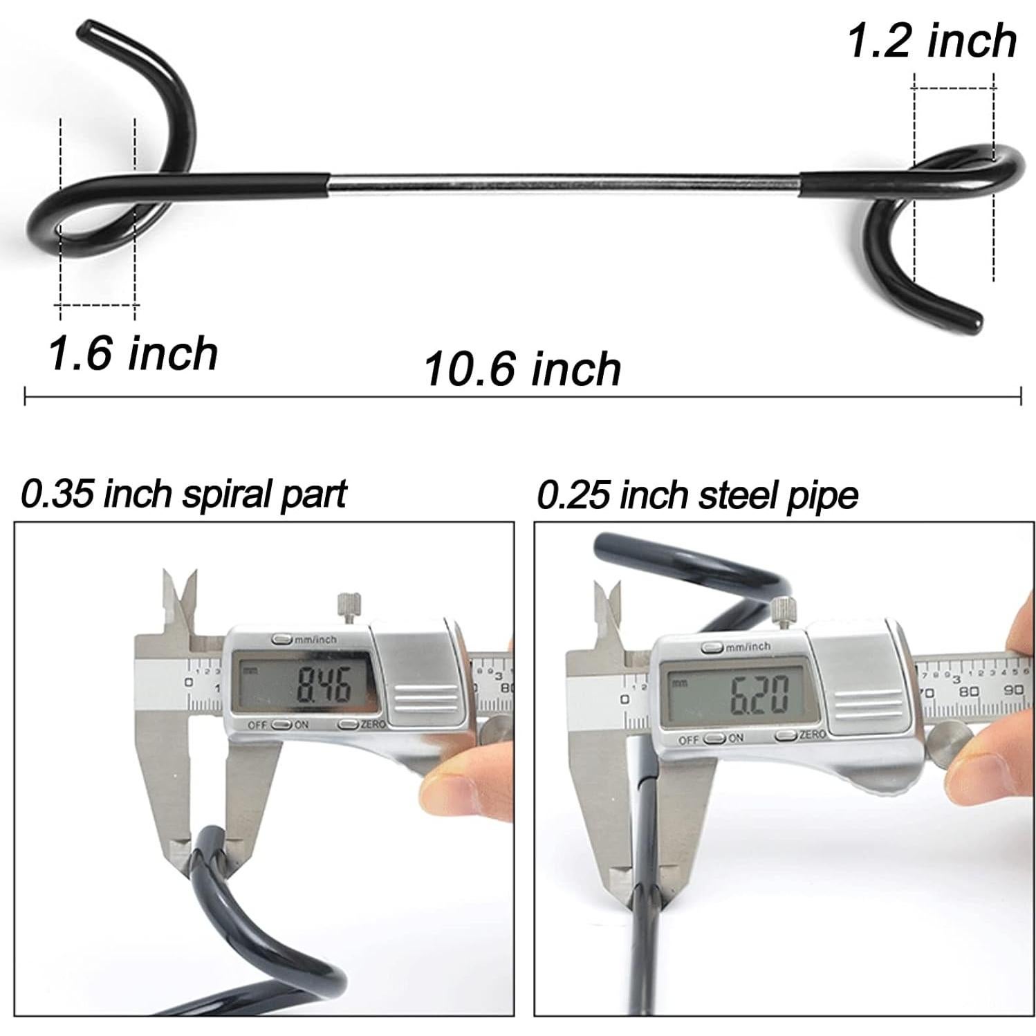 Ganchos para Comedero de Aves Anranmm - 2 Piezas de Acero Negro