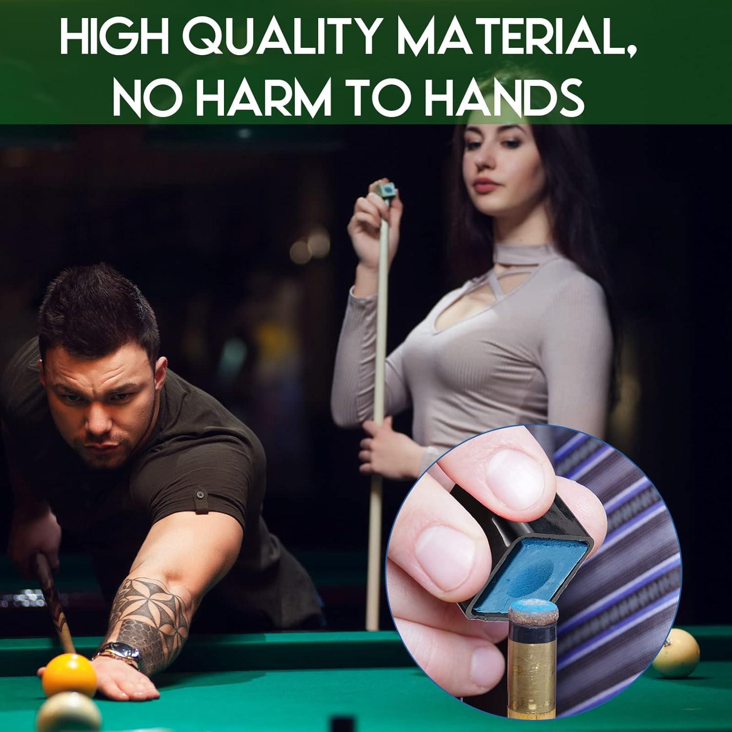 Soporte de Tiza para Taco de Billar Meooeck 2 en 1 Portátil