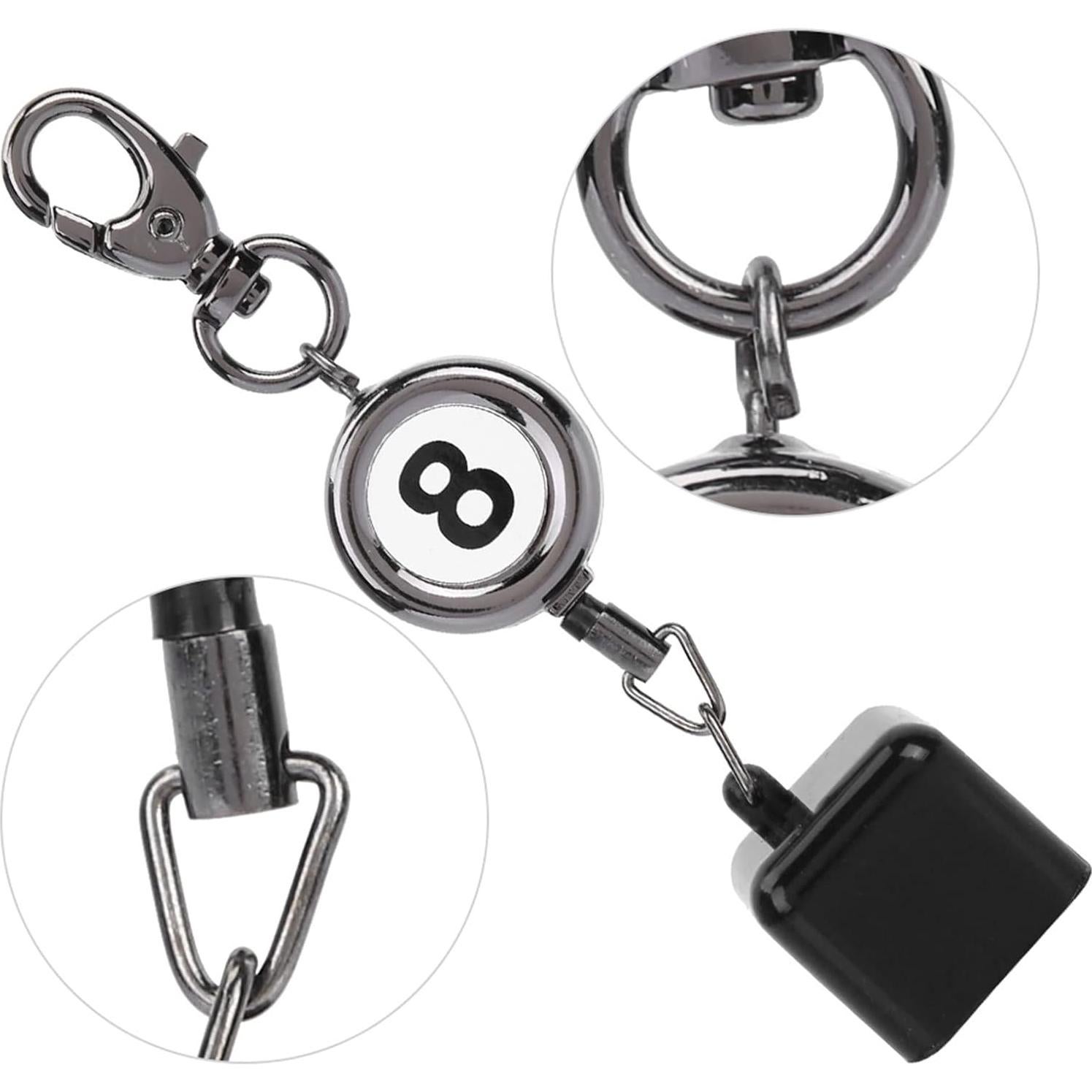 Soporte de Tiza para Taco de Billar KooingTech 2 en 1 Retráctil