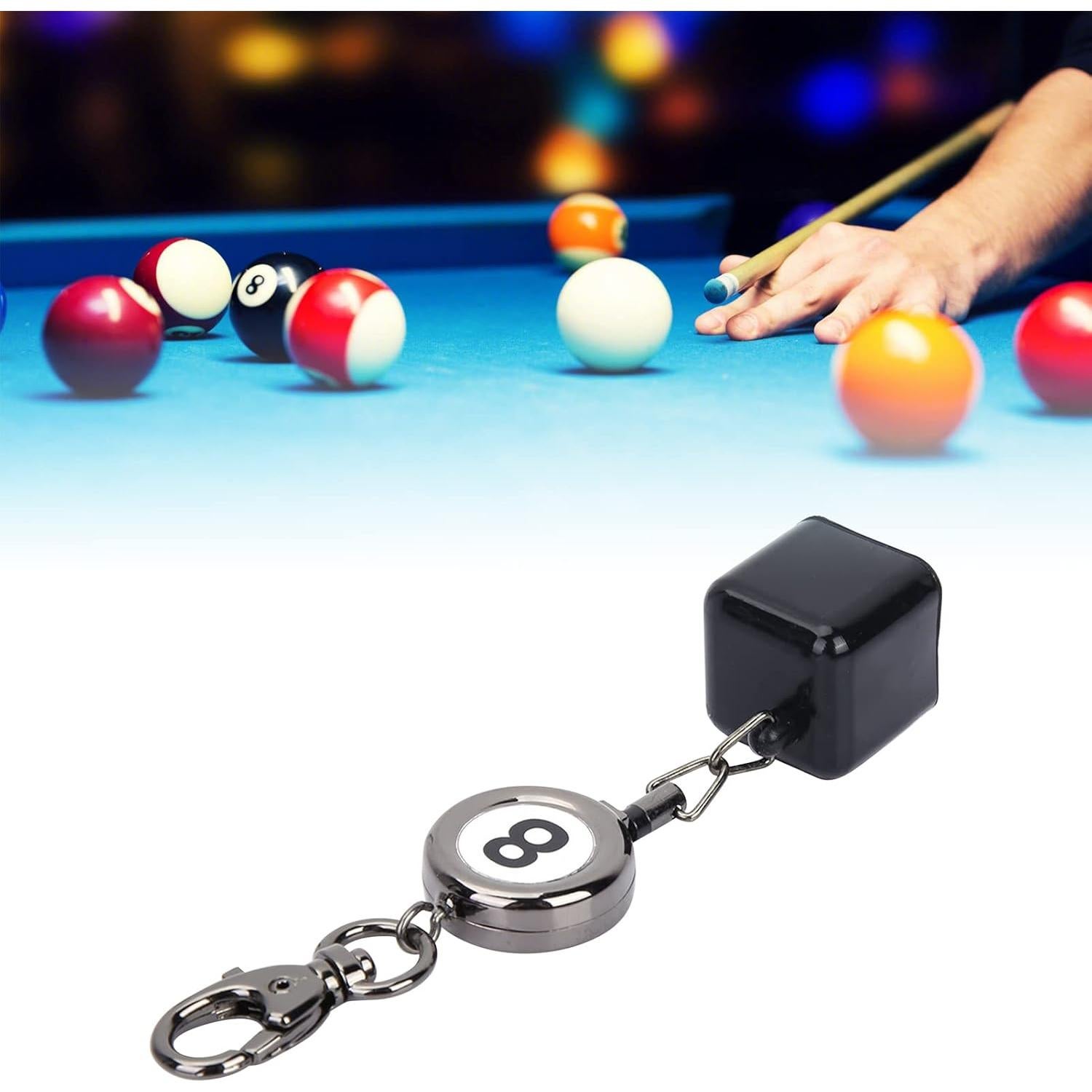 Soporte de Tiza para Taco de Billar KooingTech 2 en 1 Retráctil