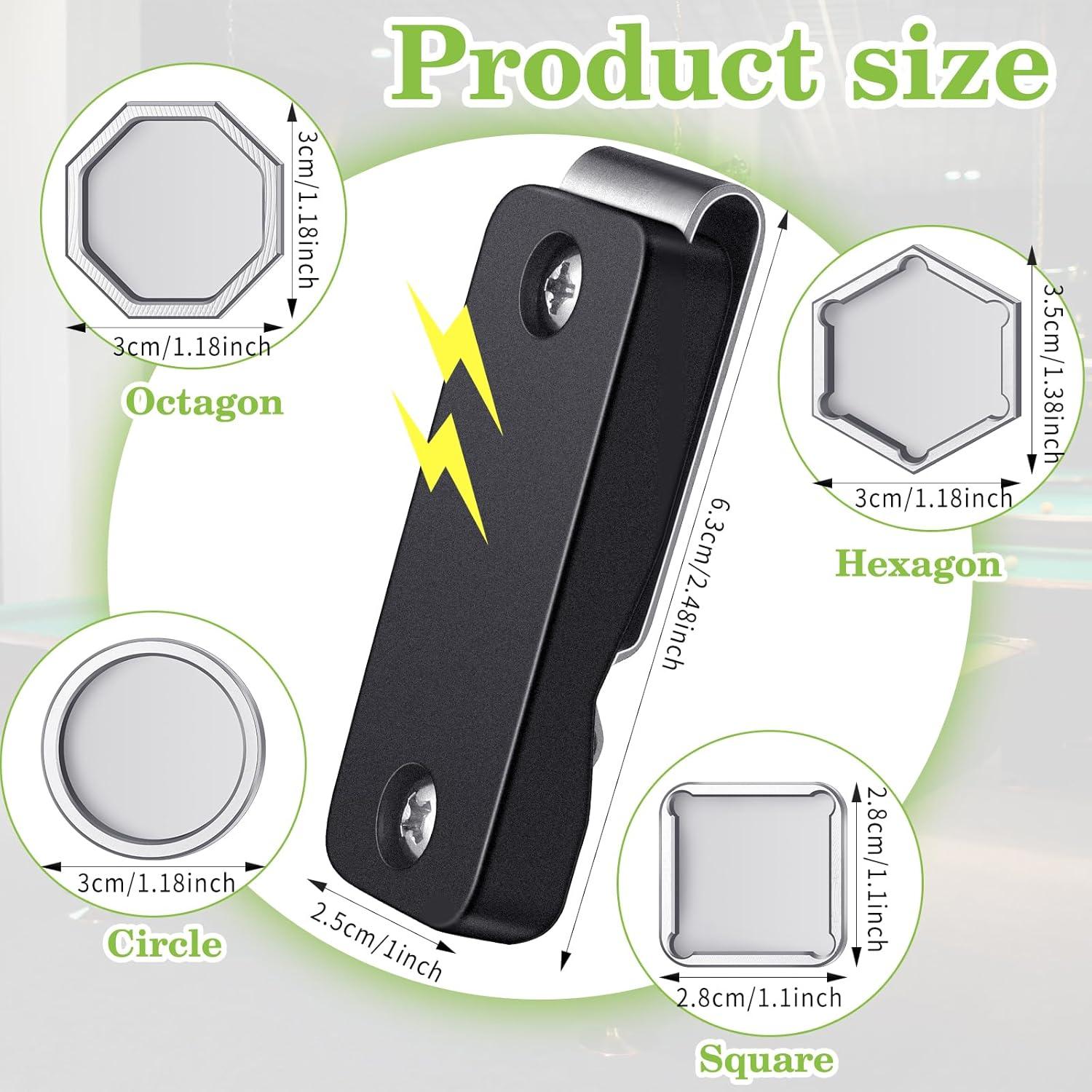 Soporte Magnético para Tiza de Billar Hicarer con Clip