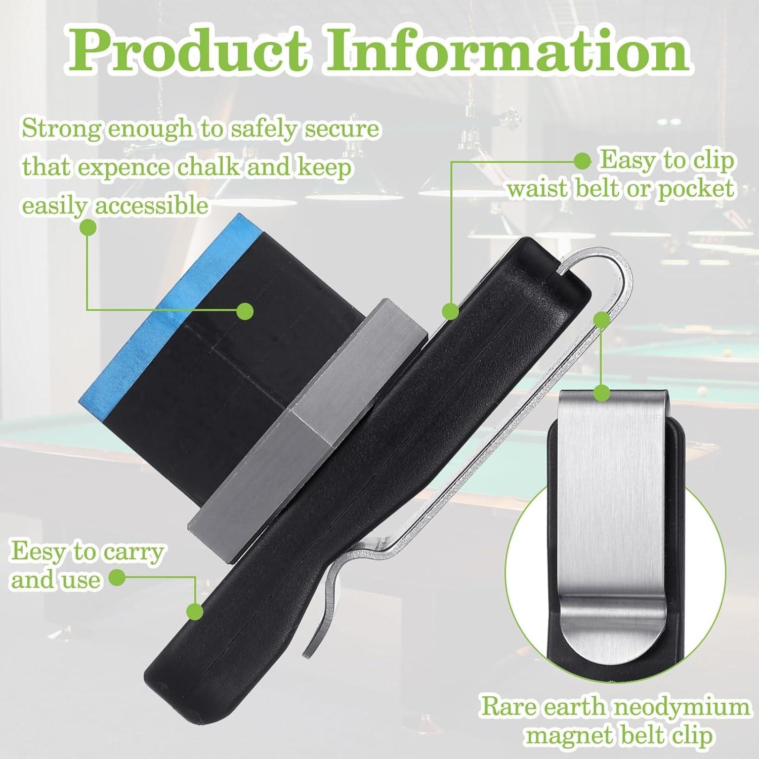 Soporte Magnético para Tiza de Billar Hicarer con Clip