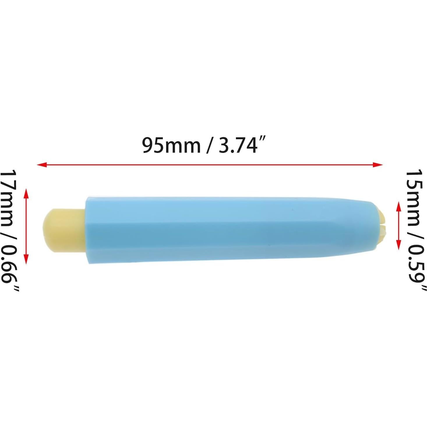 10 Sujetadores de Tiza de Plástico OZXNO Multicolor 9.5 cm