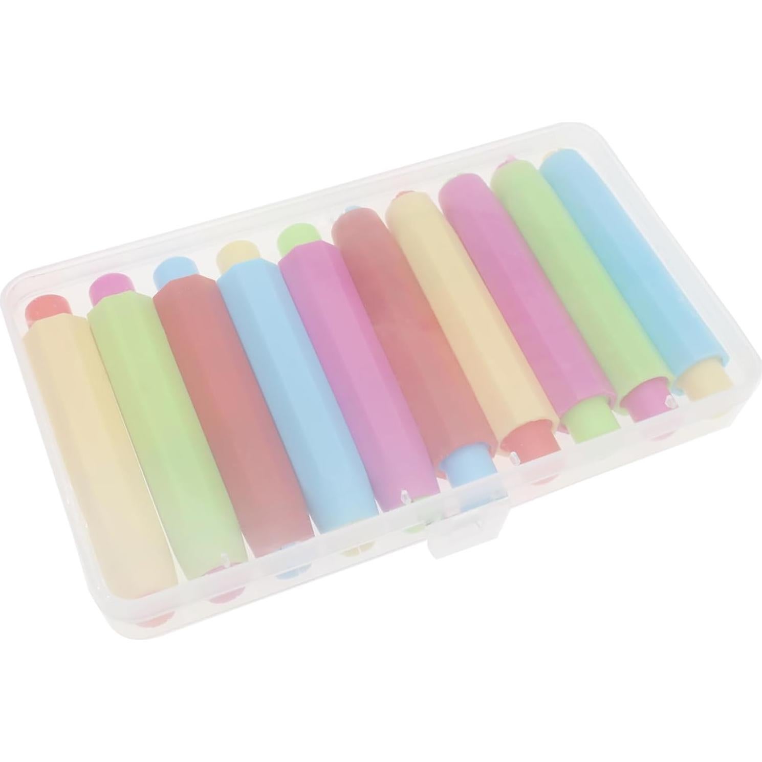 10 Sujetadores de Tiza de Plástico OZXNO Multicolor 9.5 cm
