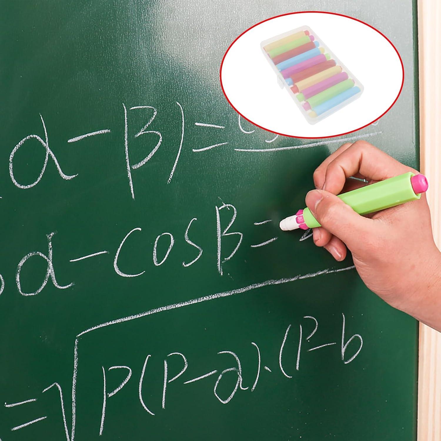 10 Sujetadores de Tiza de Plástico OZXNO Multicolor 9.5 cm