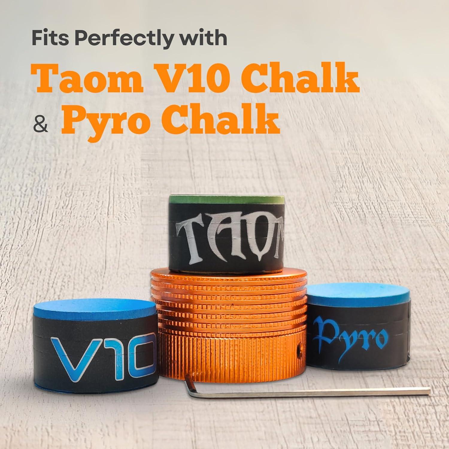 Soporte de Tiza Magnético Cru5h Billiards V10 Naranja