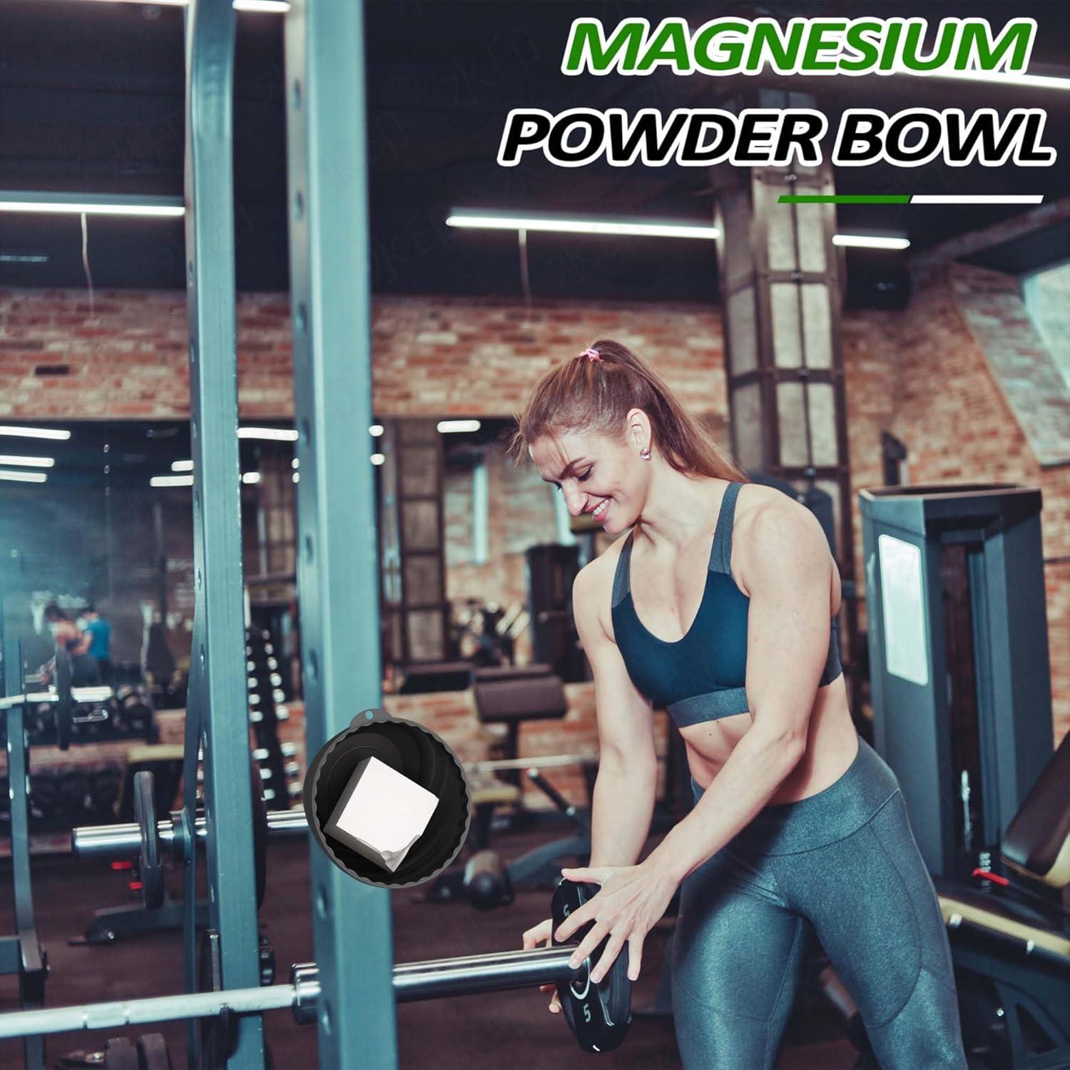 Contenedor de Tiza de Gimnasio HAIRUNFU Negro Magnético 0.45 kg