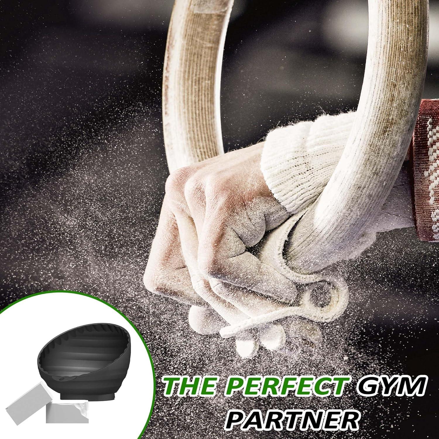 Contenedor de Tiza de Gimnasio HAIRUNFU Negro Magnético 0.45 kg