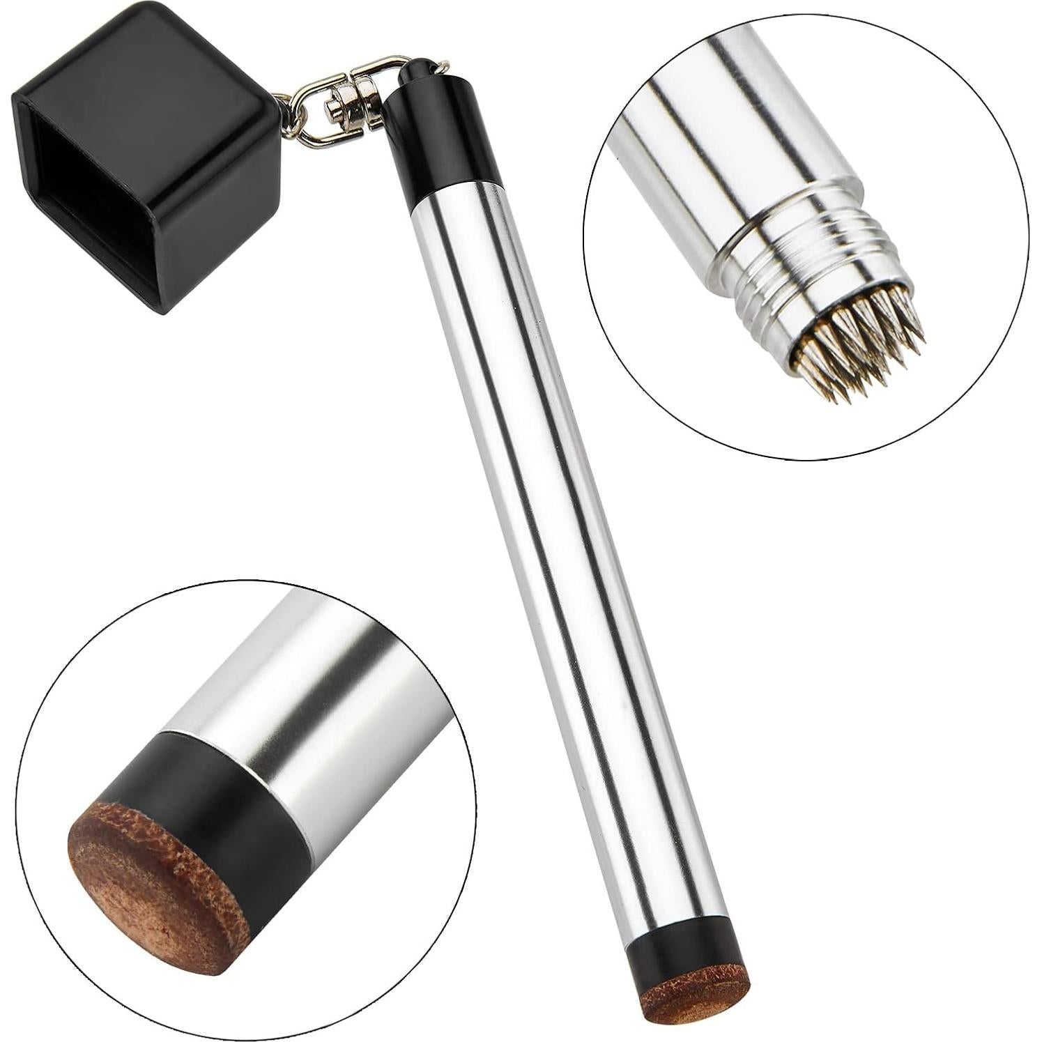 Soporte de Tiza para Billar TRINKA 2 Pcs Portátil 2 en 1