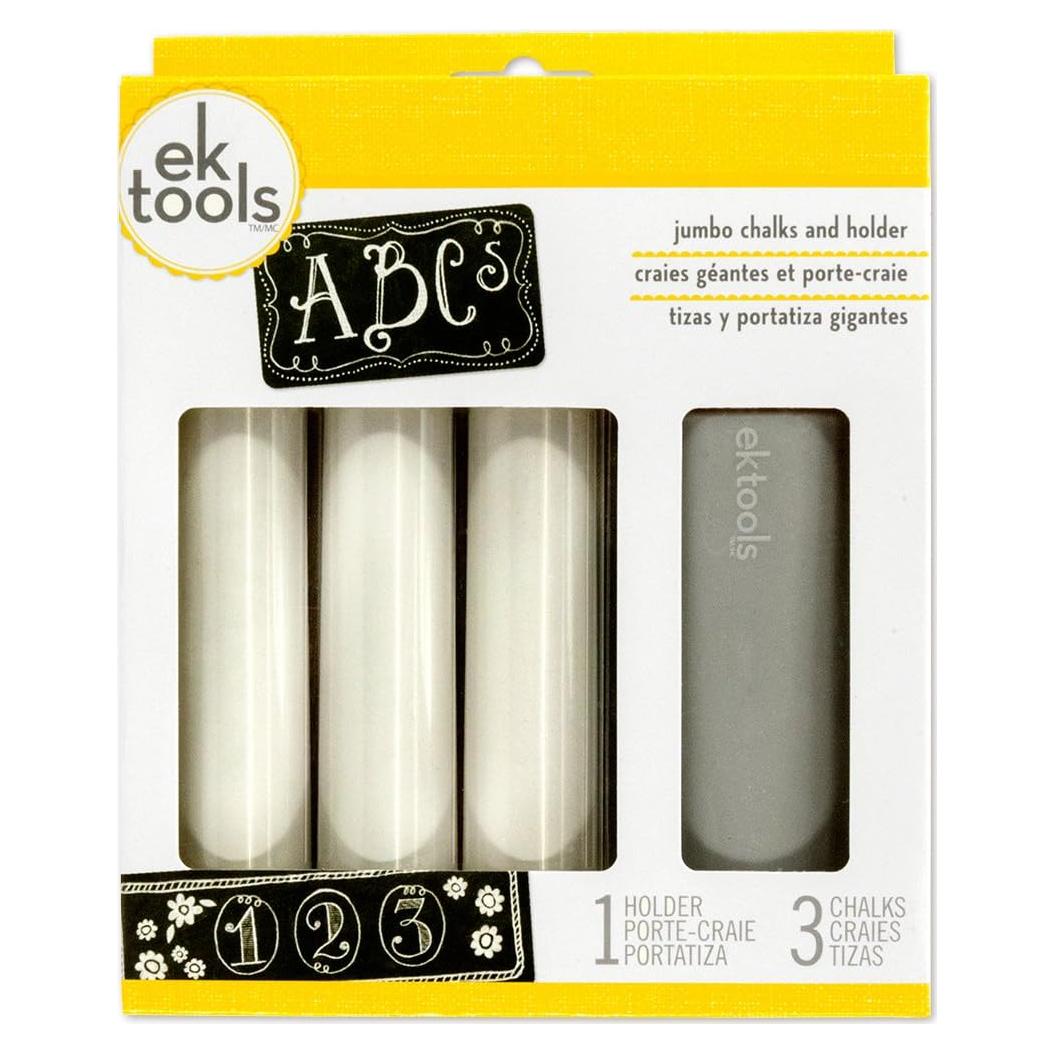 Soporte de Tiza Jumbo EK Success 4 Piezas 0.9 mm Blanco