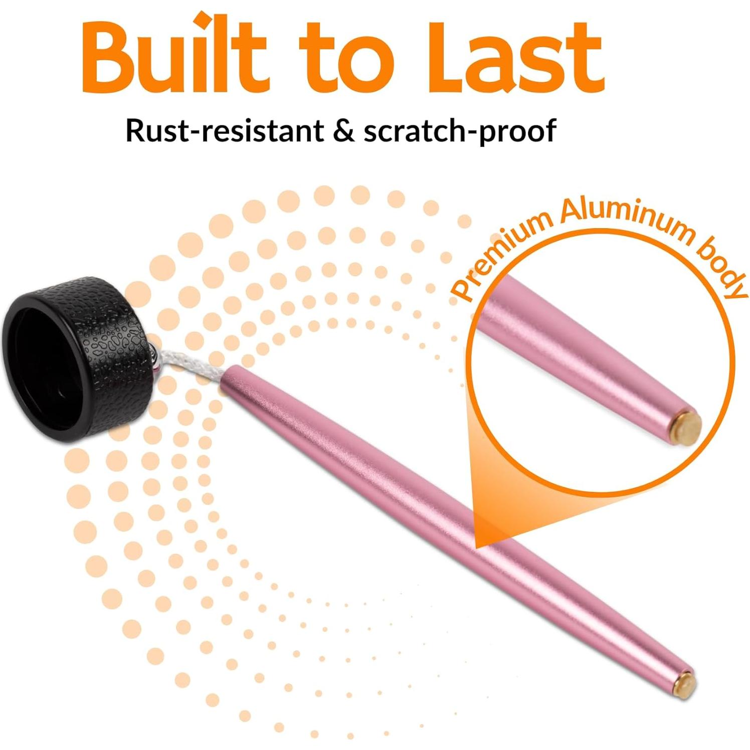 Soporte de Tiza de Aluminio Cru5h para Billar - Rosa