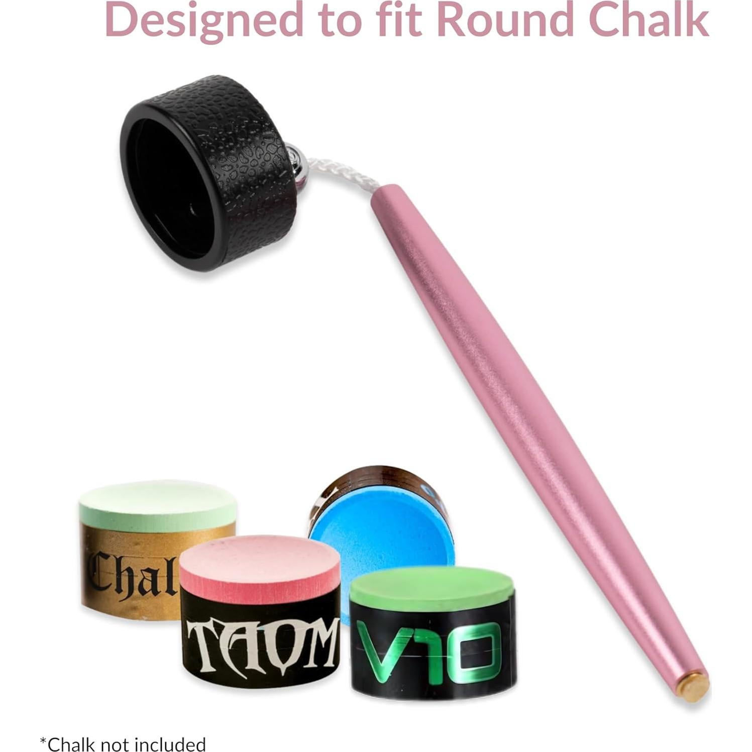 Soporte de Tiza de Aluminio Cru5h para Billar - Rosa