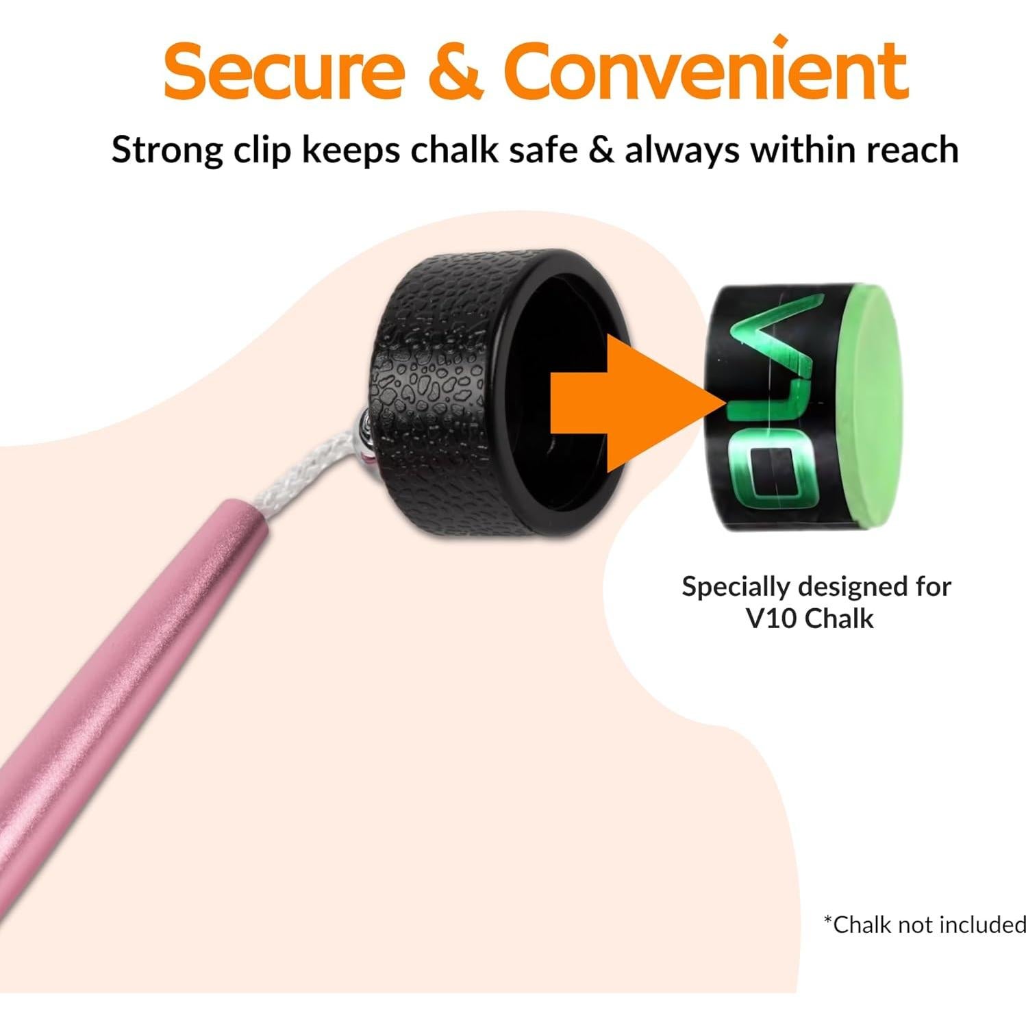 Soporte de Tiza de Aluminio Cru5h para Billar - Rosa