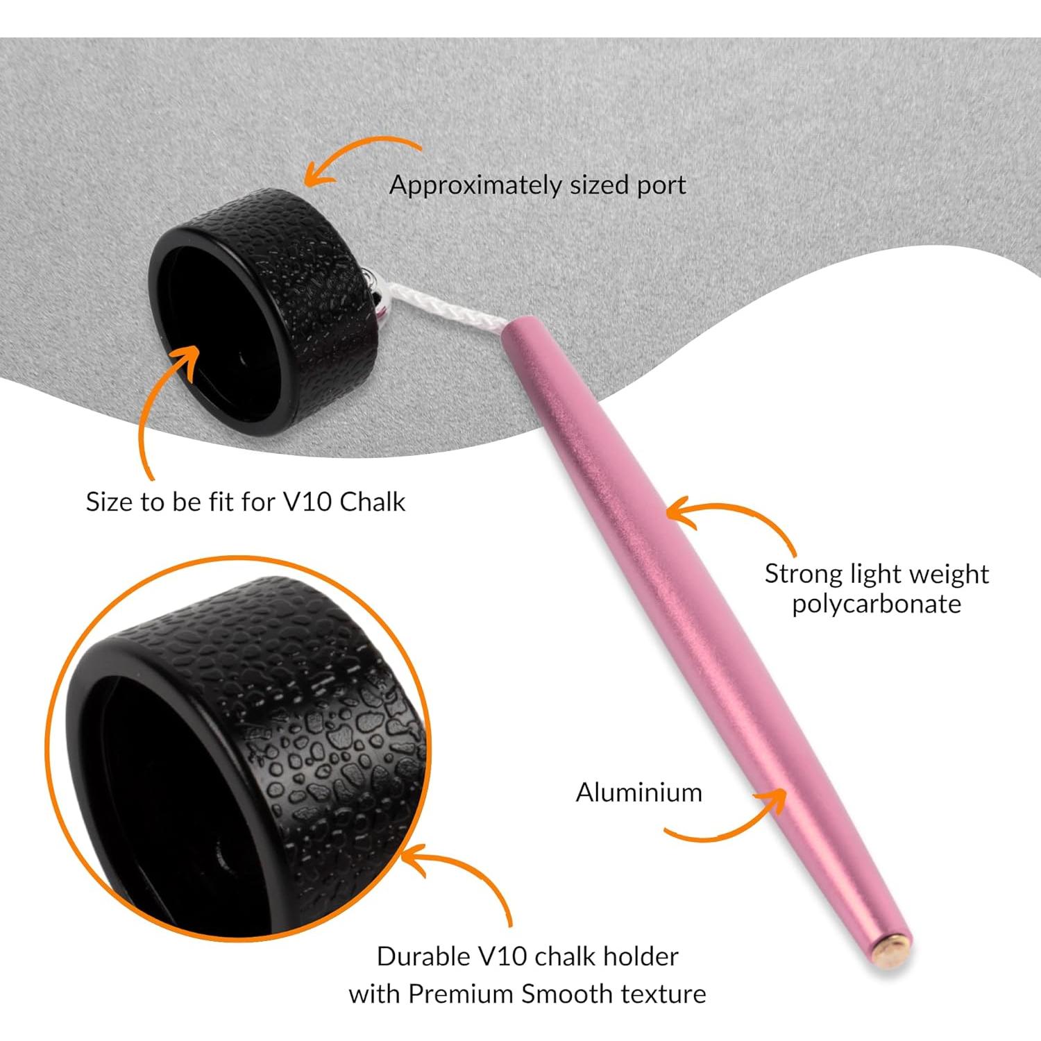 Soporte de Tiza de Aluminio Cru5h para Billar - Rosa